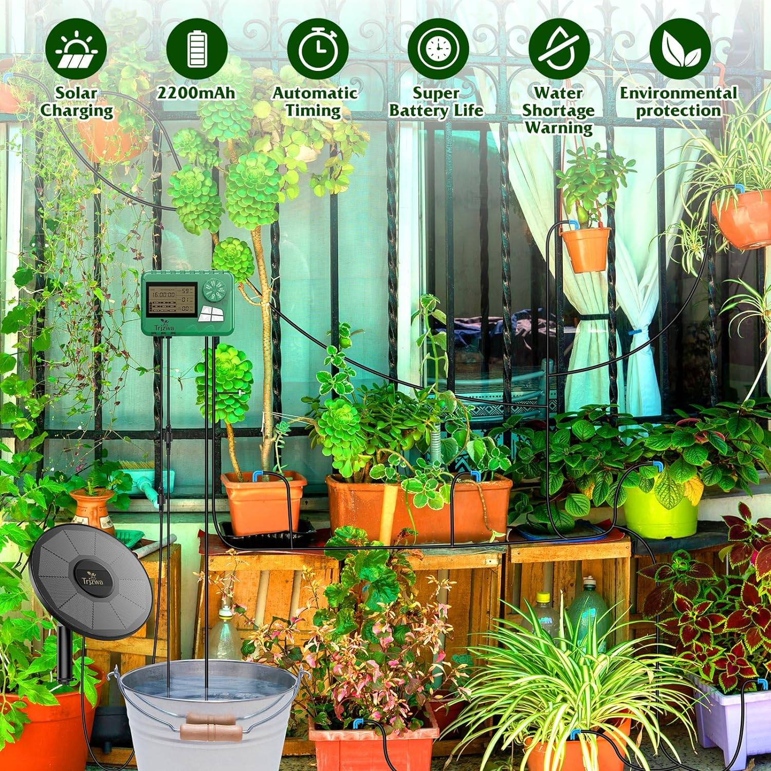 Trizwa Automatic Watering System - Solar Powered - photo 2