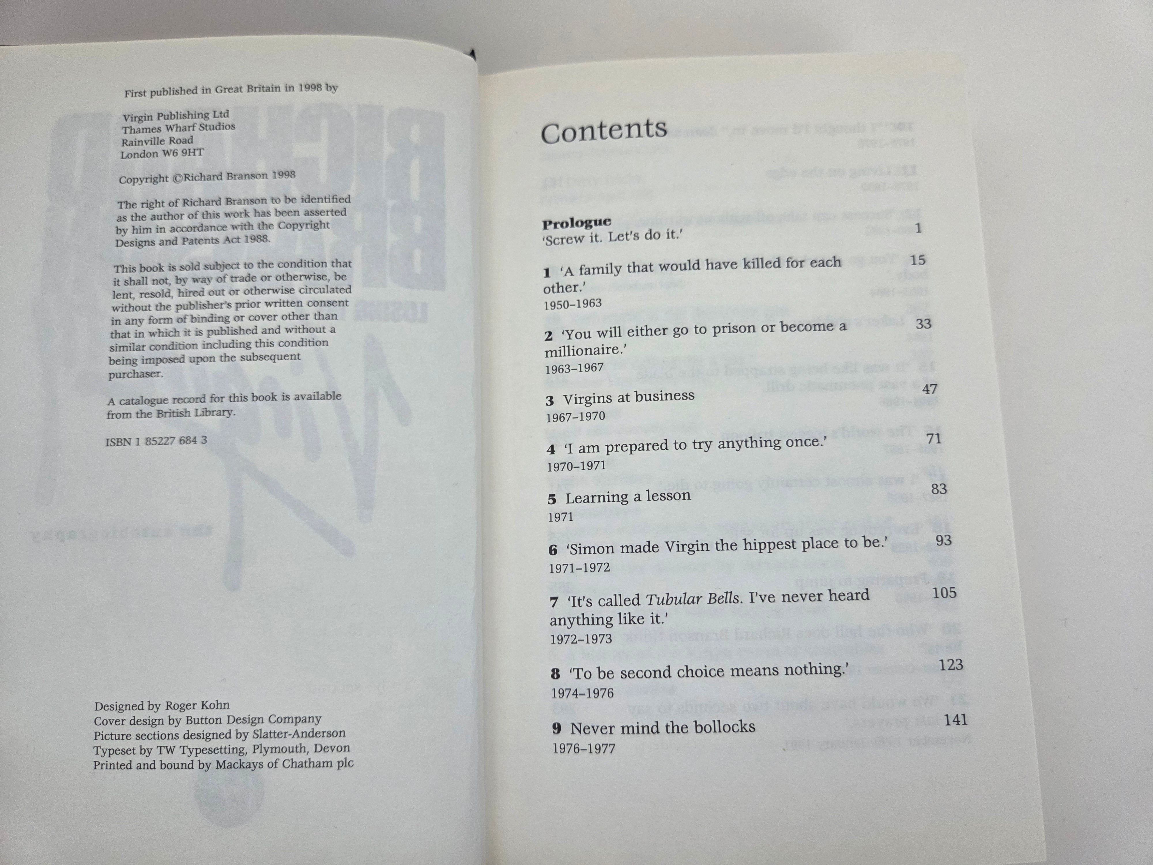 Losing My Virginity – Richard Branson, HC 1998 - photo 5