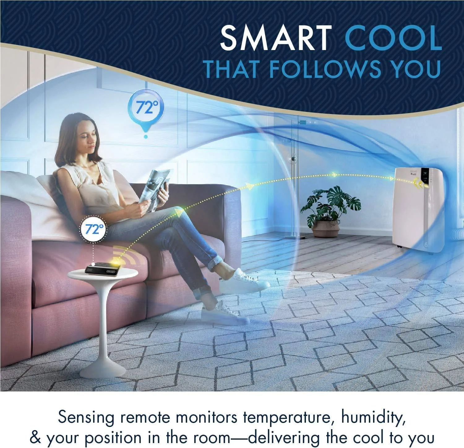 DeLonghi Portable Air Conditioner 14,000 BTU image indicator(5)