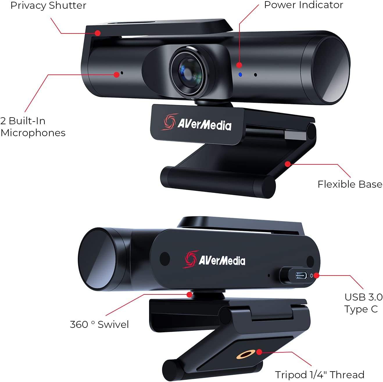 AVerMedia PW513 4K Webcam – Like New