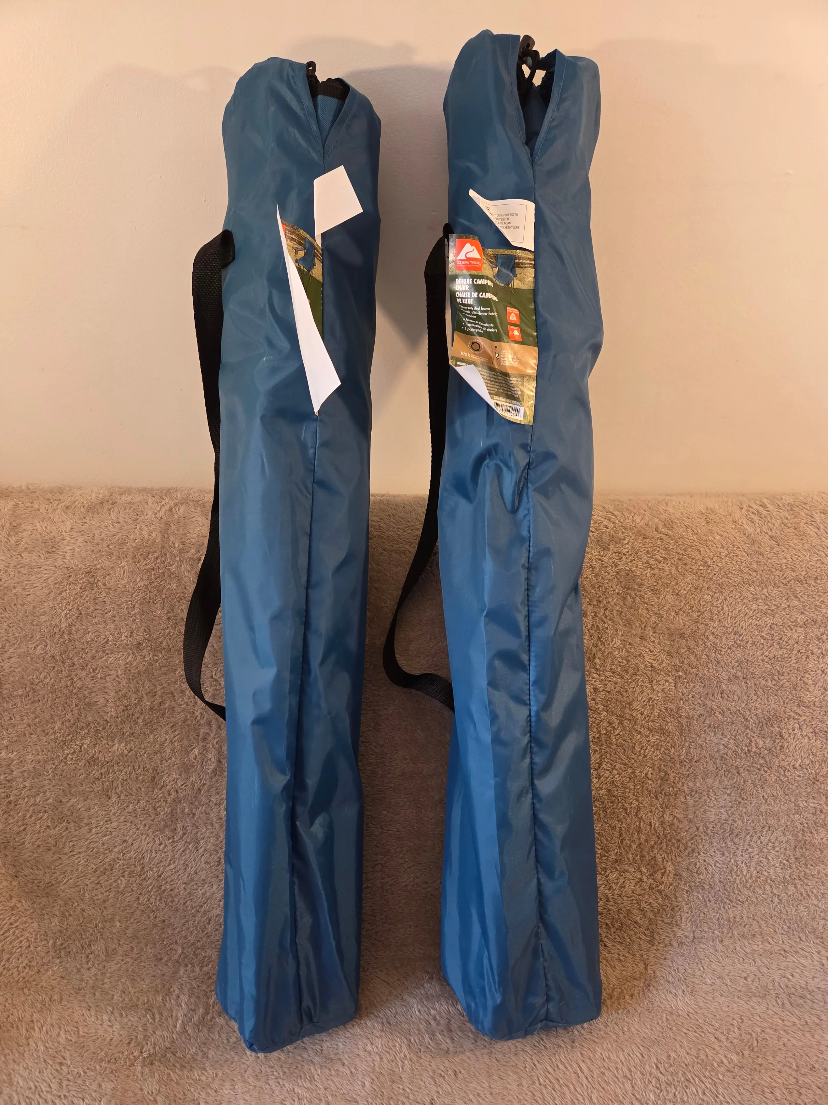 2x Ozark Trail Deluxe Camping Chairs – New, Blue image indicator(3)