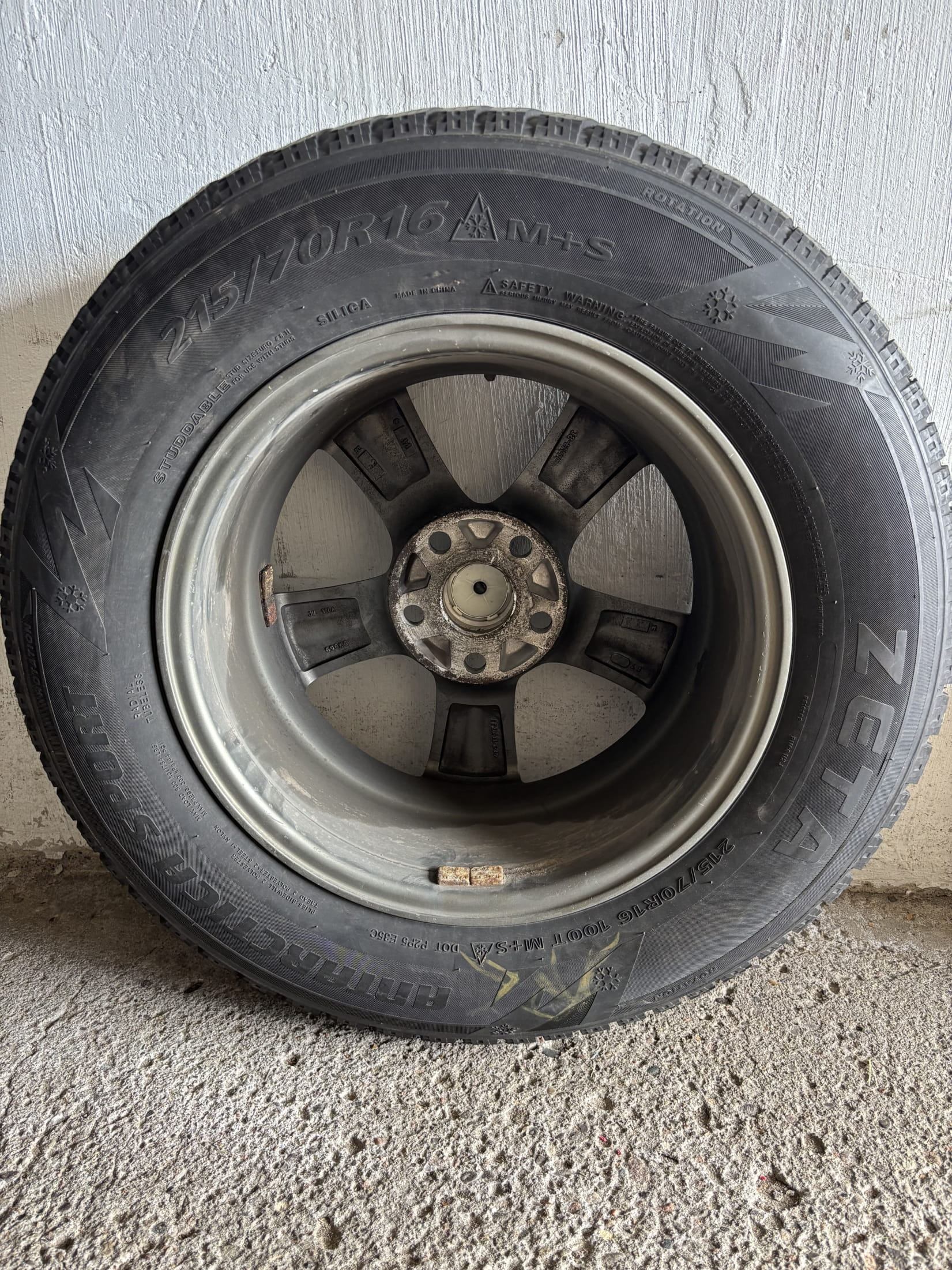 Zeta Winter Tires w/ Gunmetal Alloy Rims – Set of 4 – 215/70R16 - photo 3