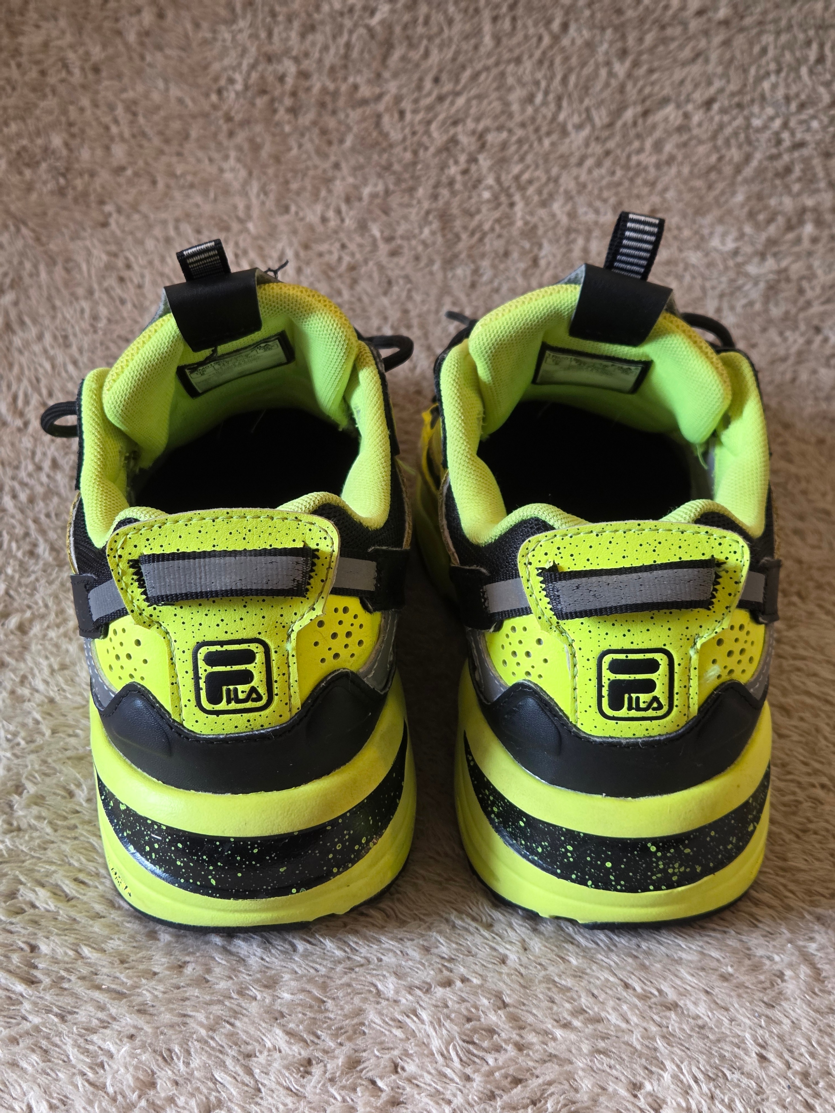 FILA Chunky Sneakers, Men’s US 8 – Neon Yellow - photo 5