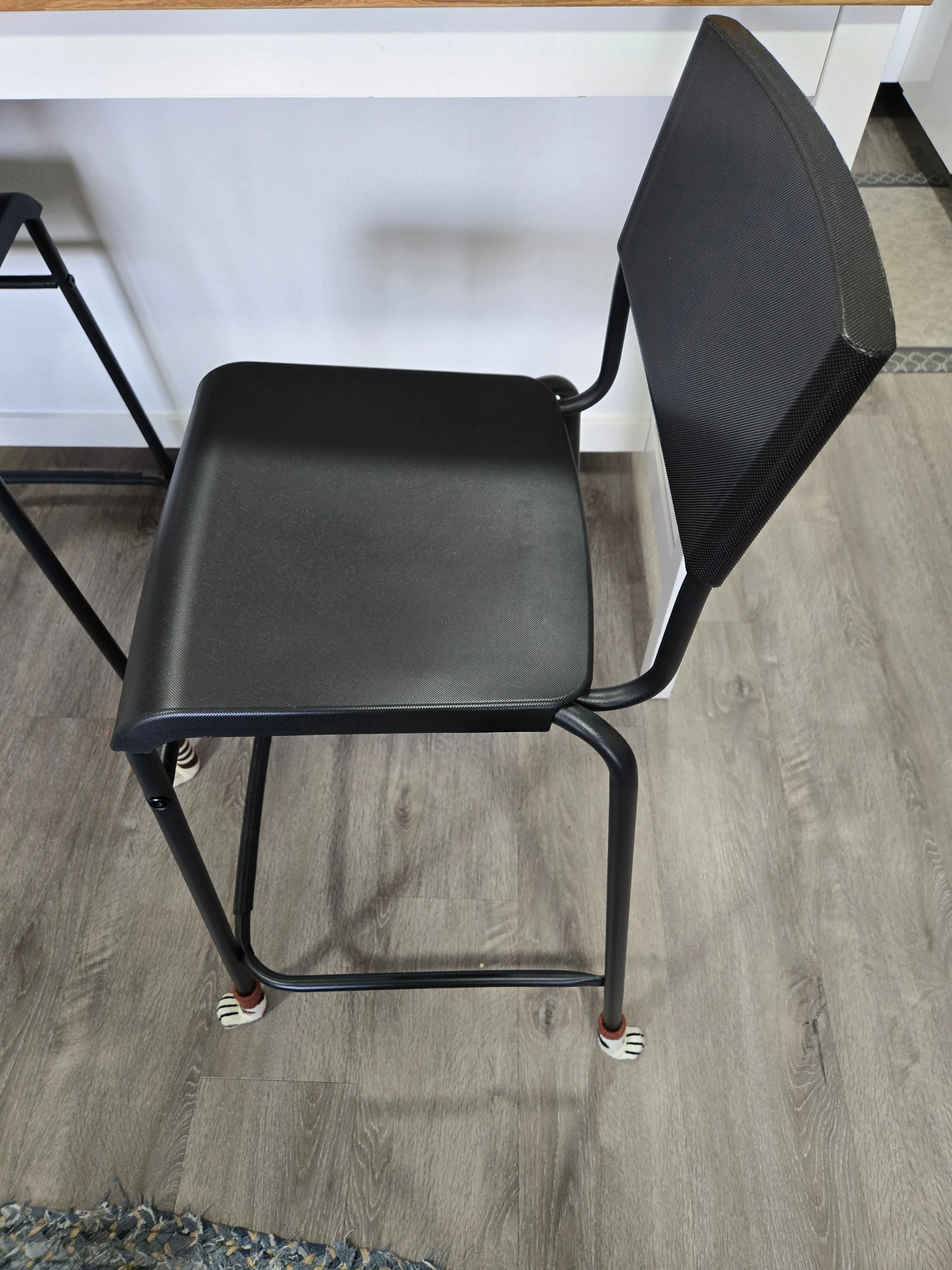 Black IKEA STIG Bar Stools– Counter Height with Backrest image indicator(4)