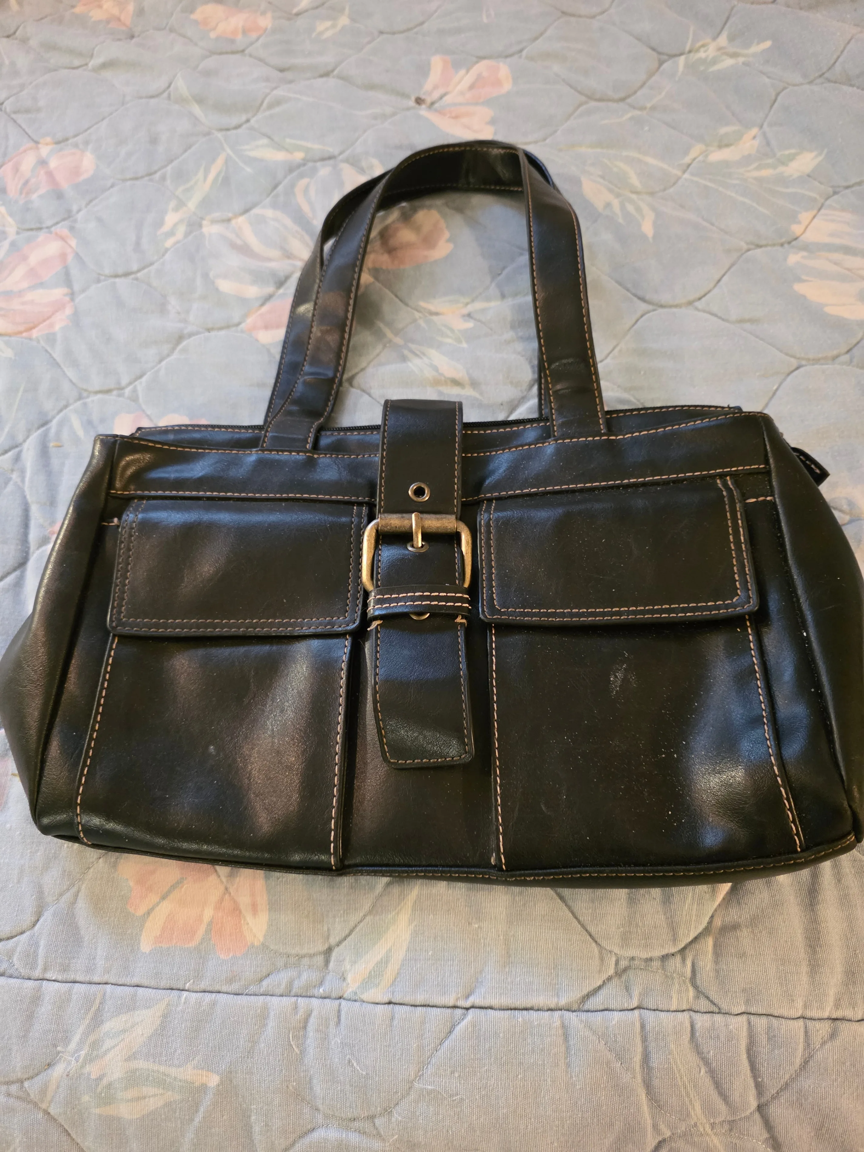 Black Leather Handbag image indicator(2)