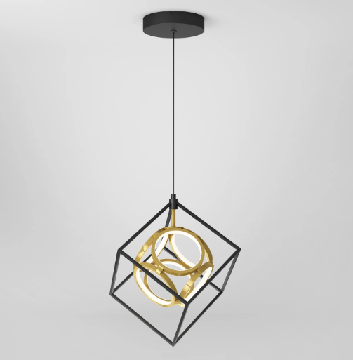 Artika black and gold mini luxury pendant light LED