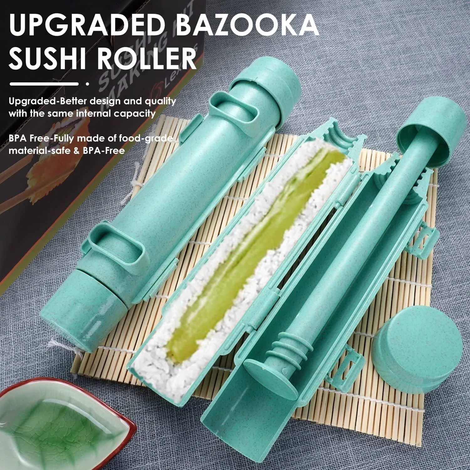 LexaLS Sushi Kit – Bazooka, 2 Mats, Slicer image indicator(2)