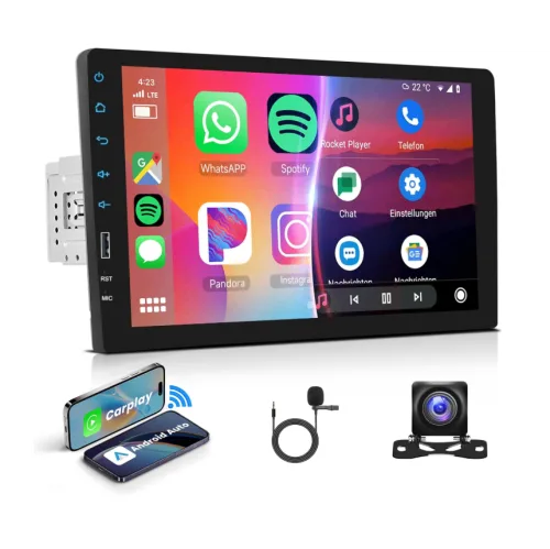 9" Car Radio Single Din Car Stereo 1080P Touch Screen