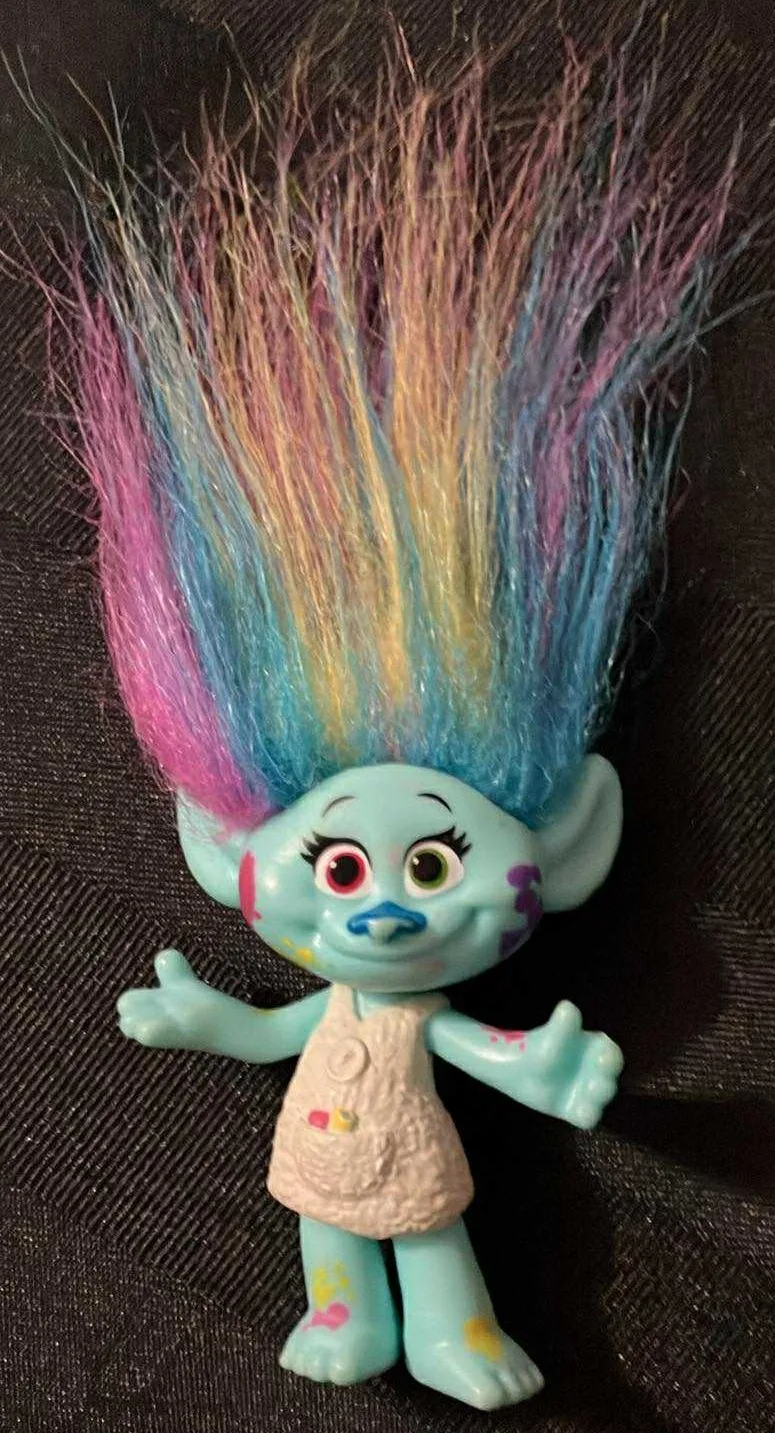 Trolls Harper Paint Splatter Figure - 3 Inches