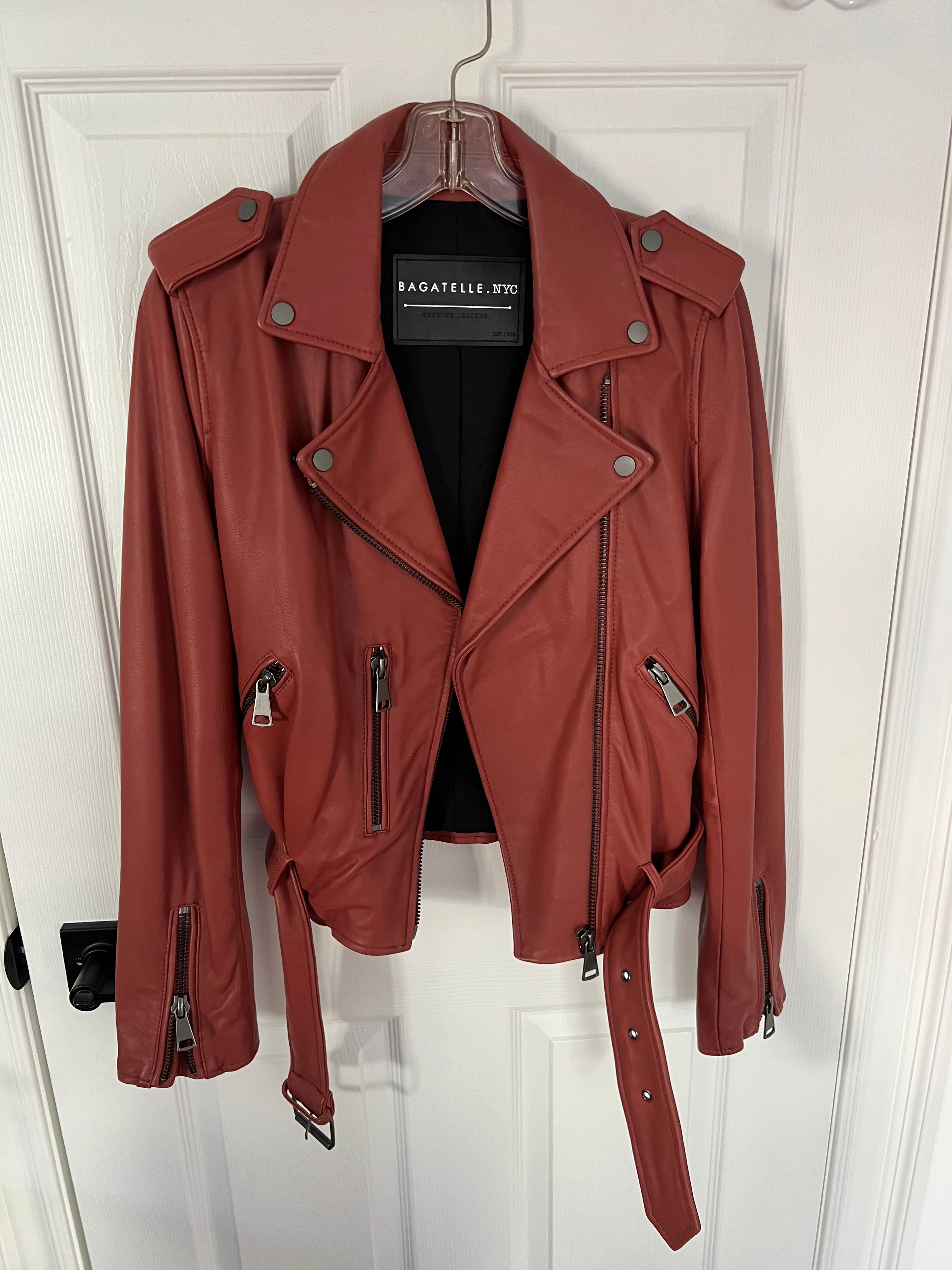 Bagatelle NYC Dusty Rose Genuine Leather Jacket - size Small
