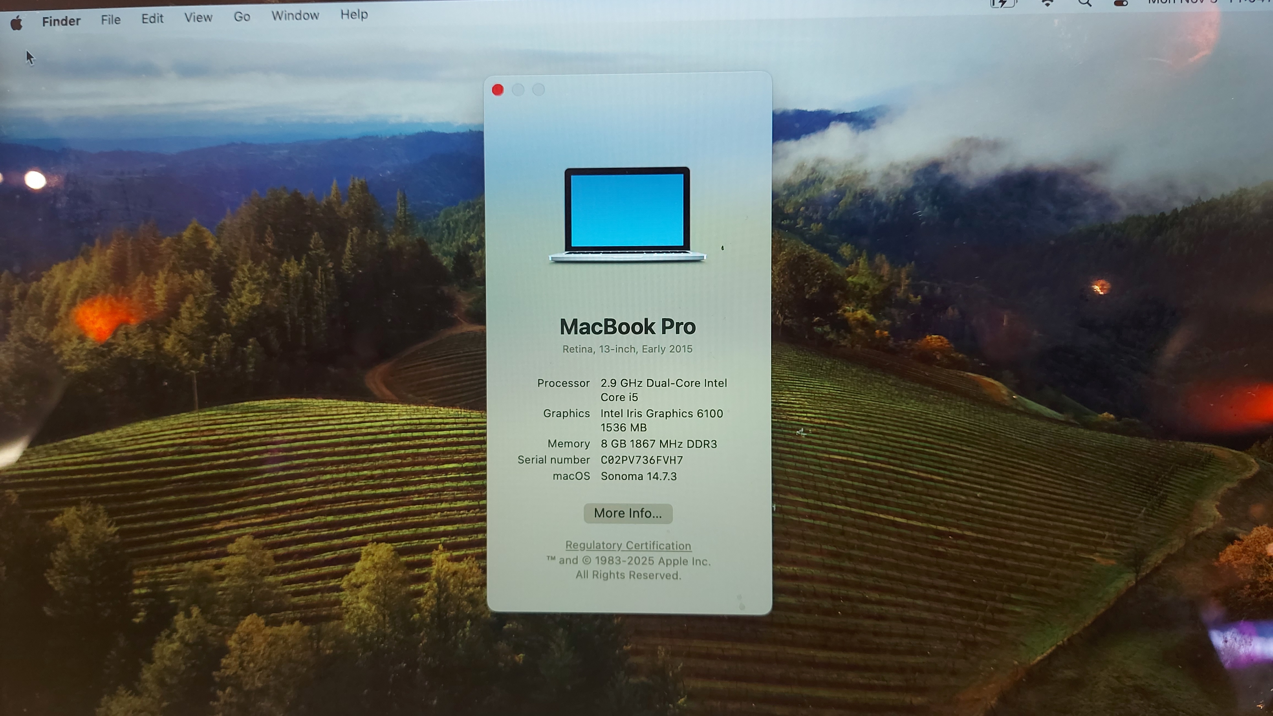 MacBook Pro 13” Early 2015 – i5/8GB/500GB SSD - photo 2