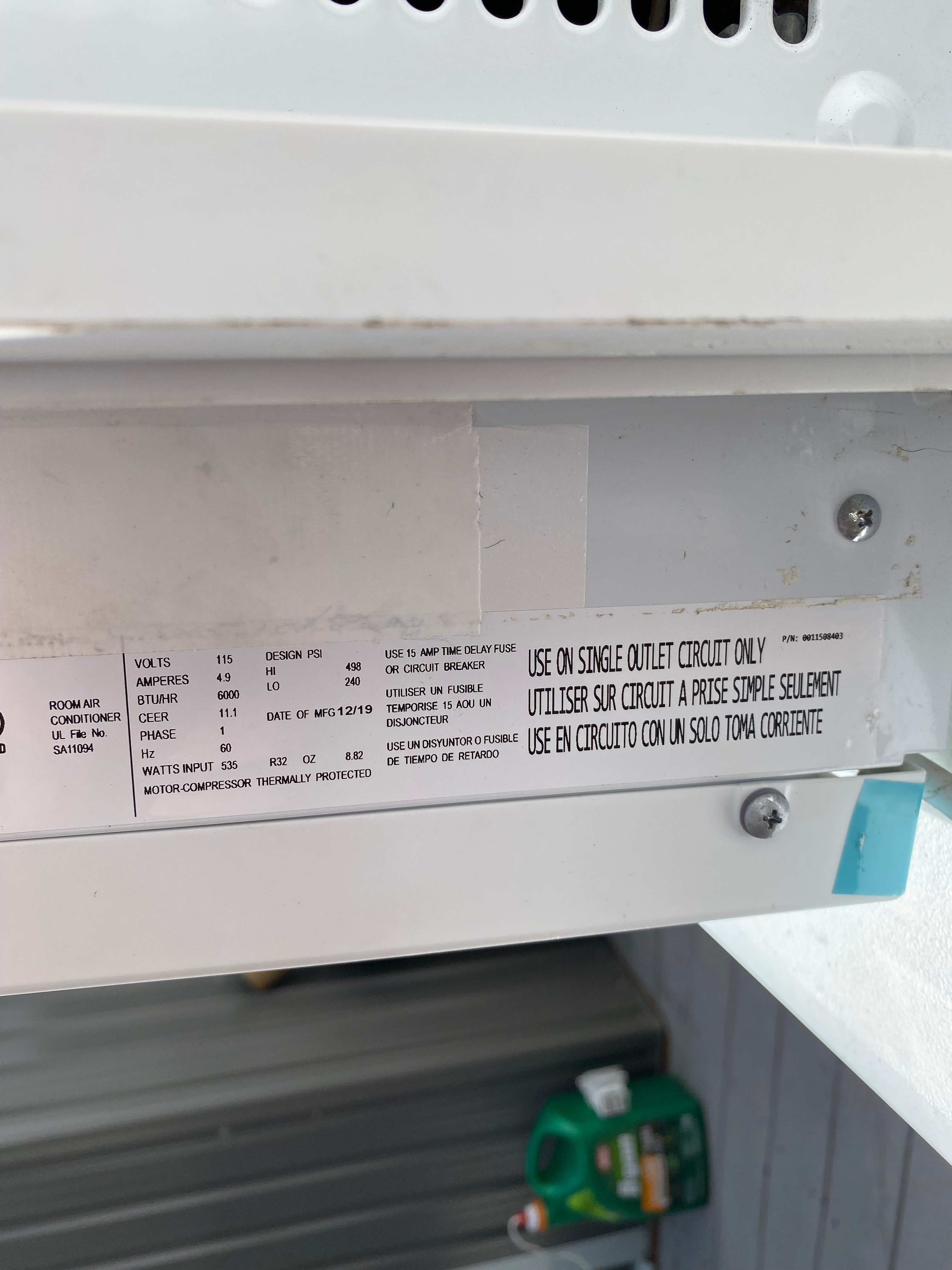 GE Air conditioner -w- remote - photo 2