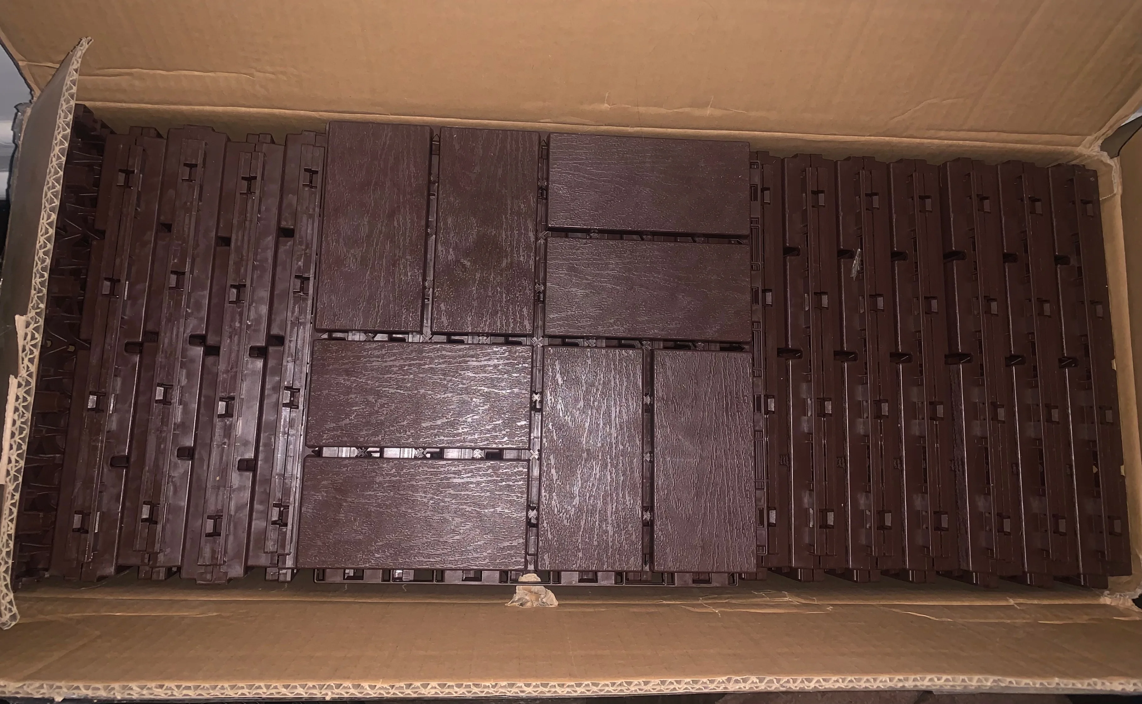 New (38) Dark Brown Deck Tiles image indicator(2)