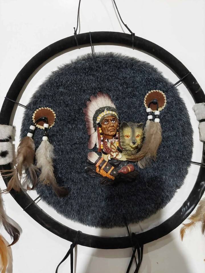 Native American dream catcher decor art 14.5" - photo 5