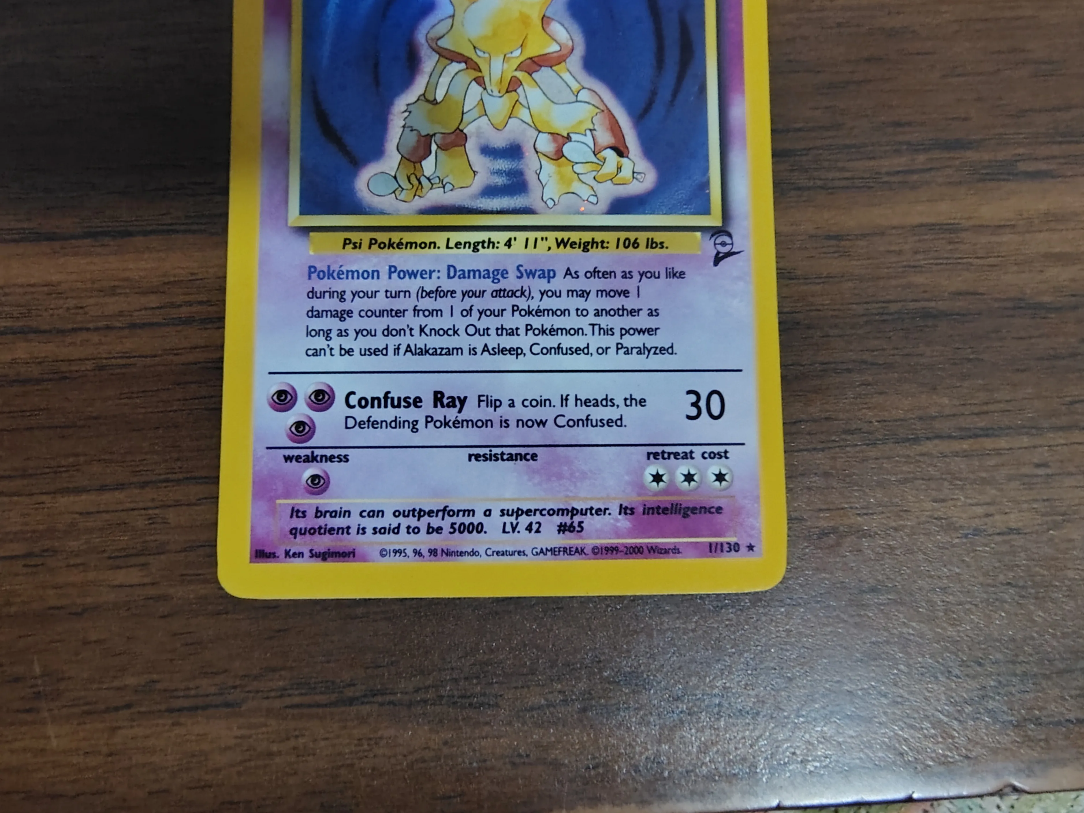 Alakazam - Pokemon Card Holo - Base Set 2 image indicator(4)