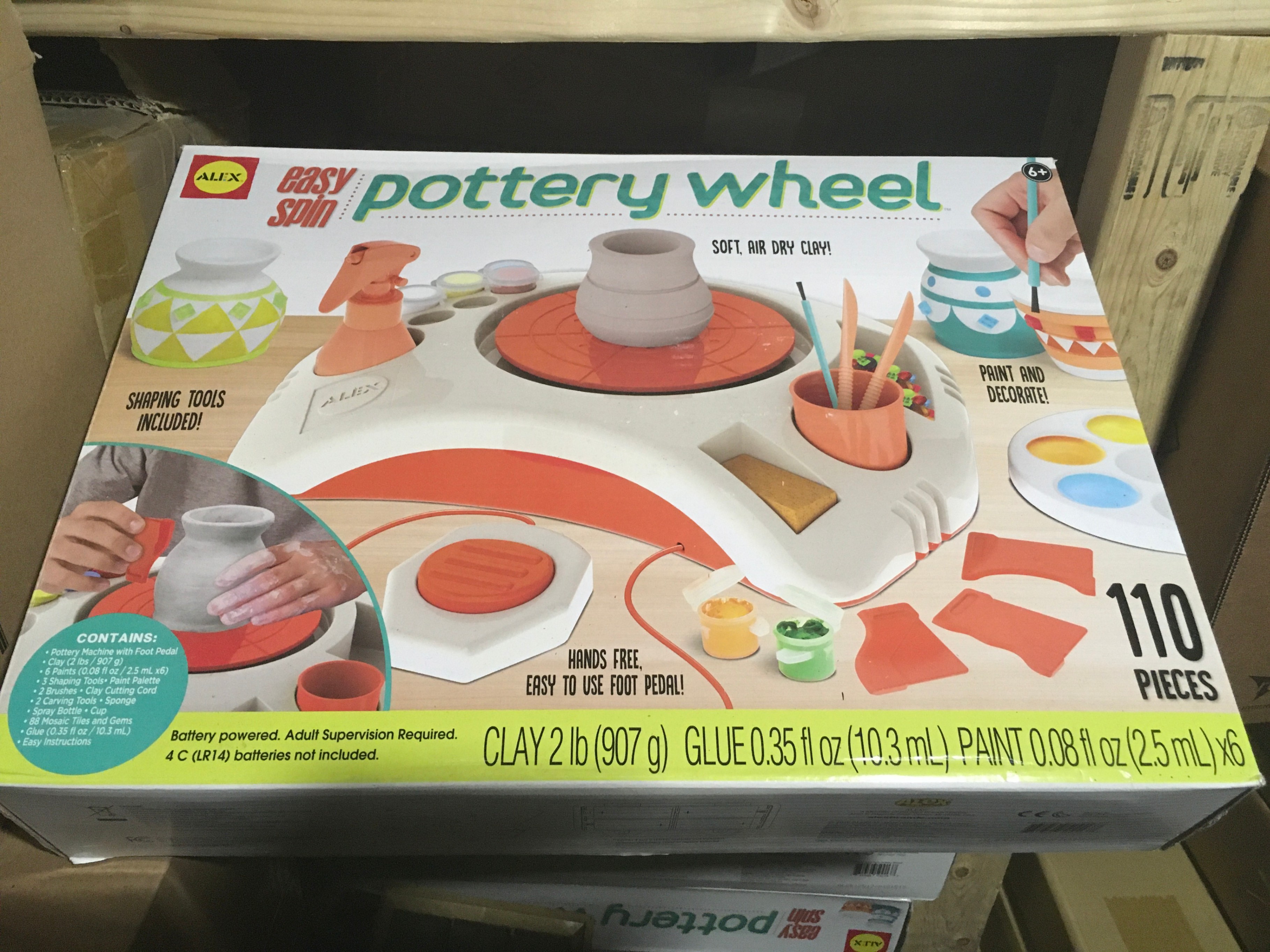 ALEX Toys Easy Spin Pottery Wheel - 110 Pieces