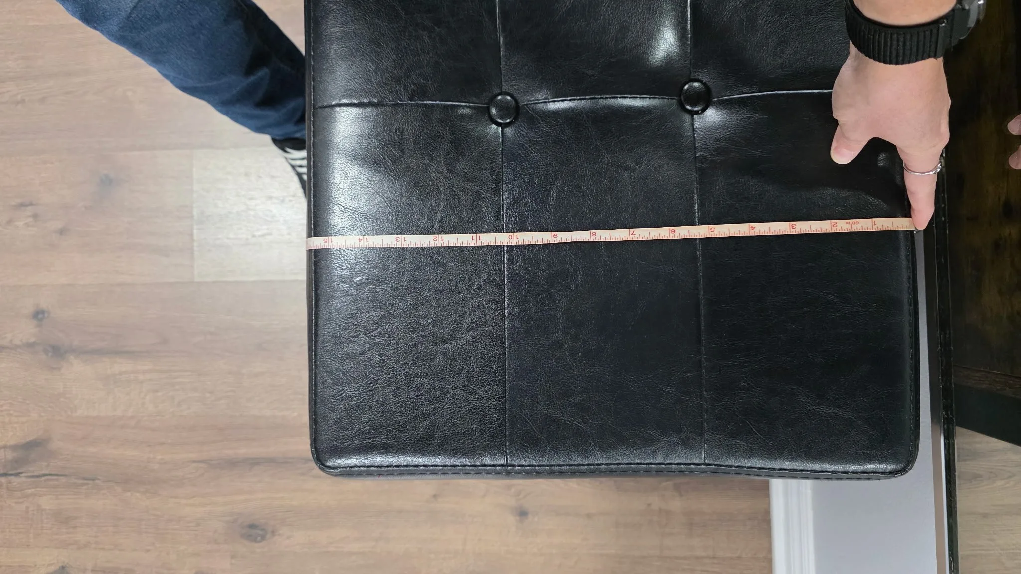 Industrial Storage Bench with Padded Seat Rustic Brown/Black image indicator(6)