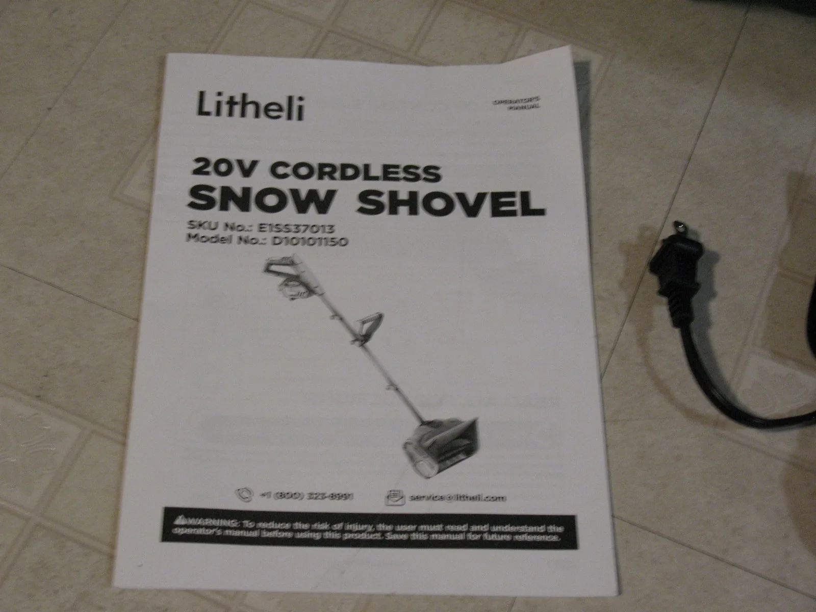 Cordless 20 Volt Snow Shovel, BRAND NEW image indicator(6)
