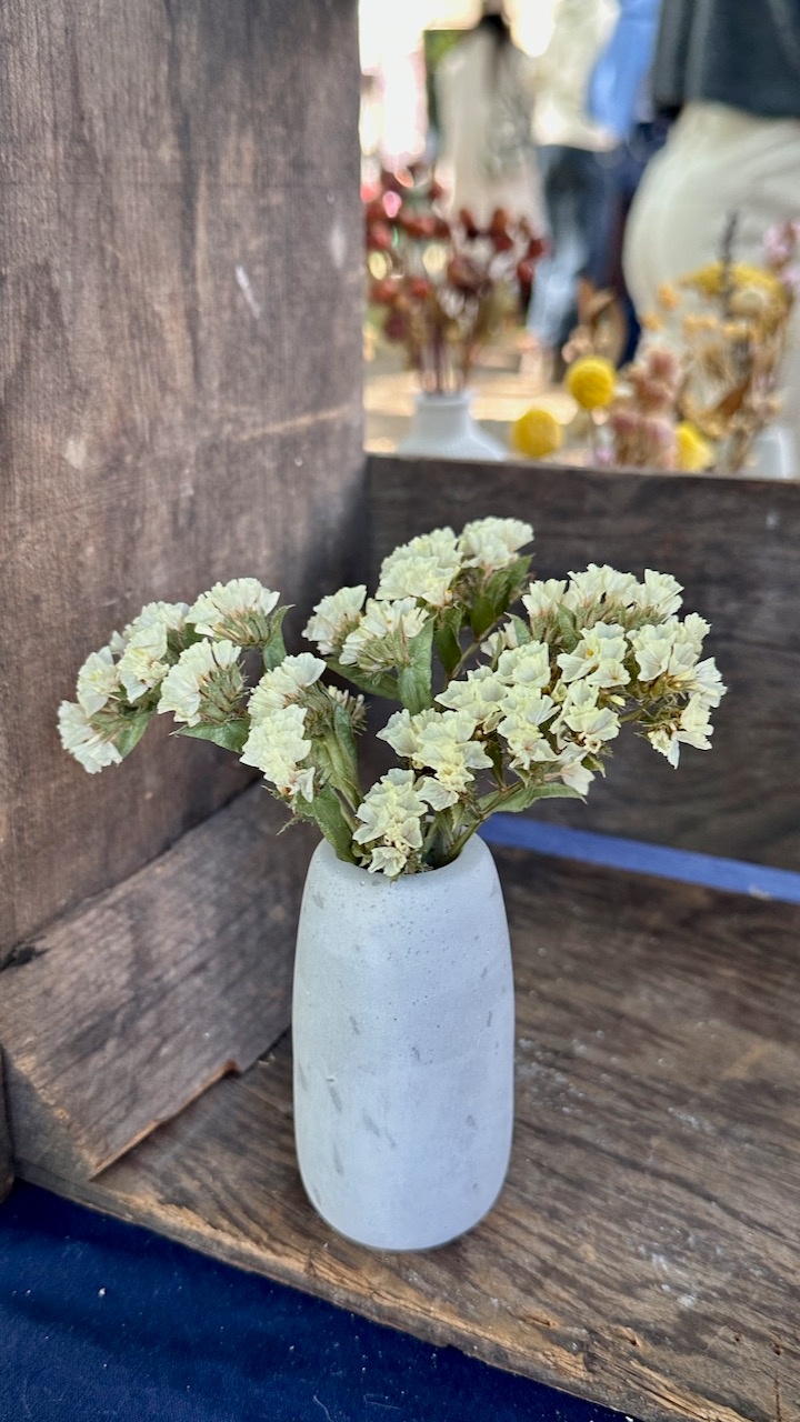 Mini Vase with Dried Flowers