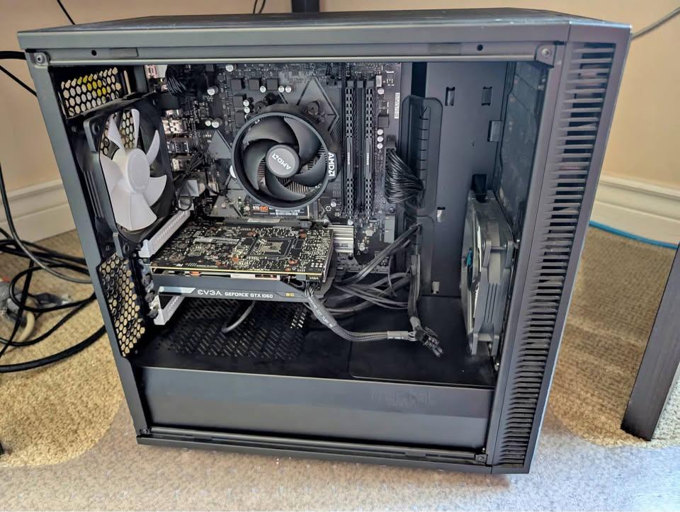 Computer Ryzen 5 2600,  EVGA GTX 1060 SC 6GB 6gb, 16GB RAM
