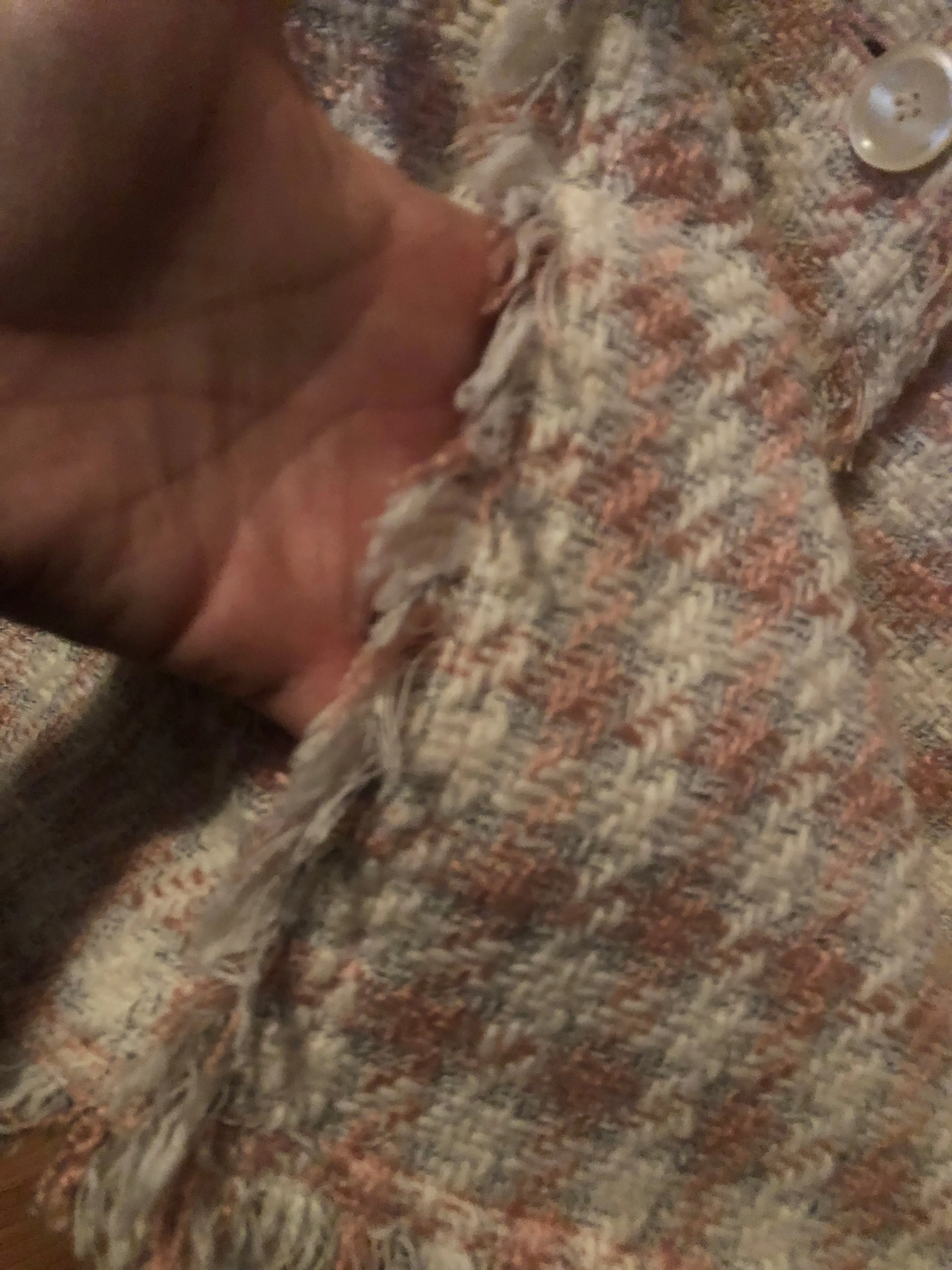 Vintage Women’s Pink Kasper Tweed Style Blazer Jacket image indicator(5)