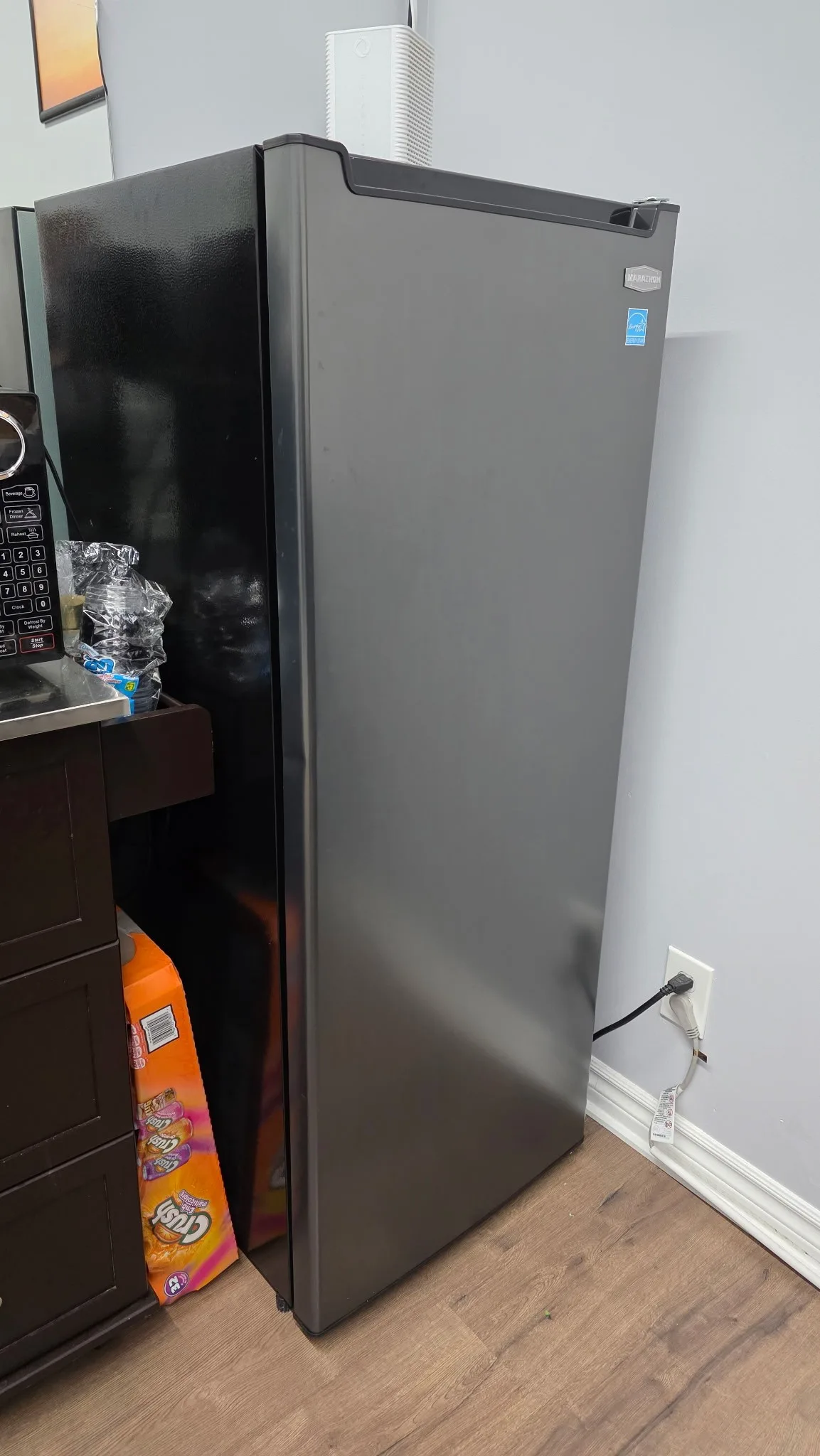 Marathon 22” Black Steel Refrigerator -