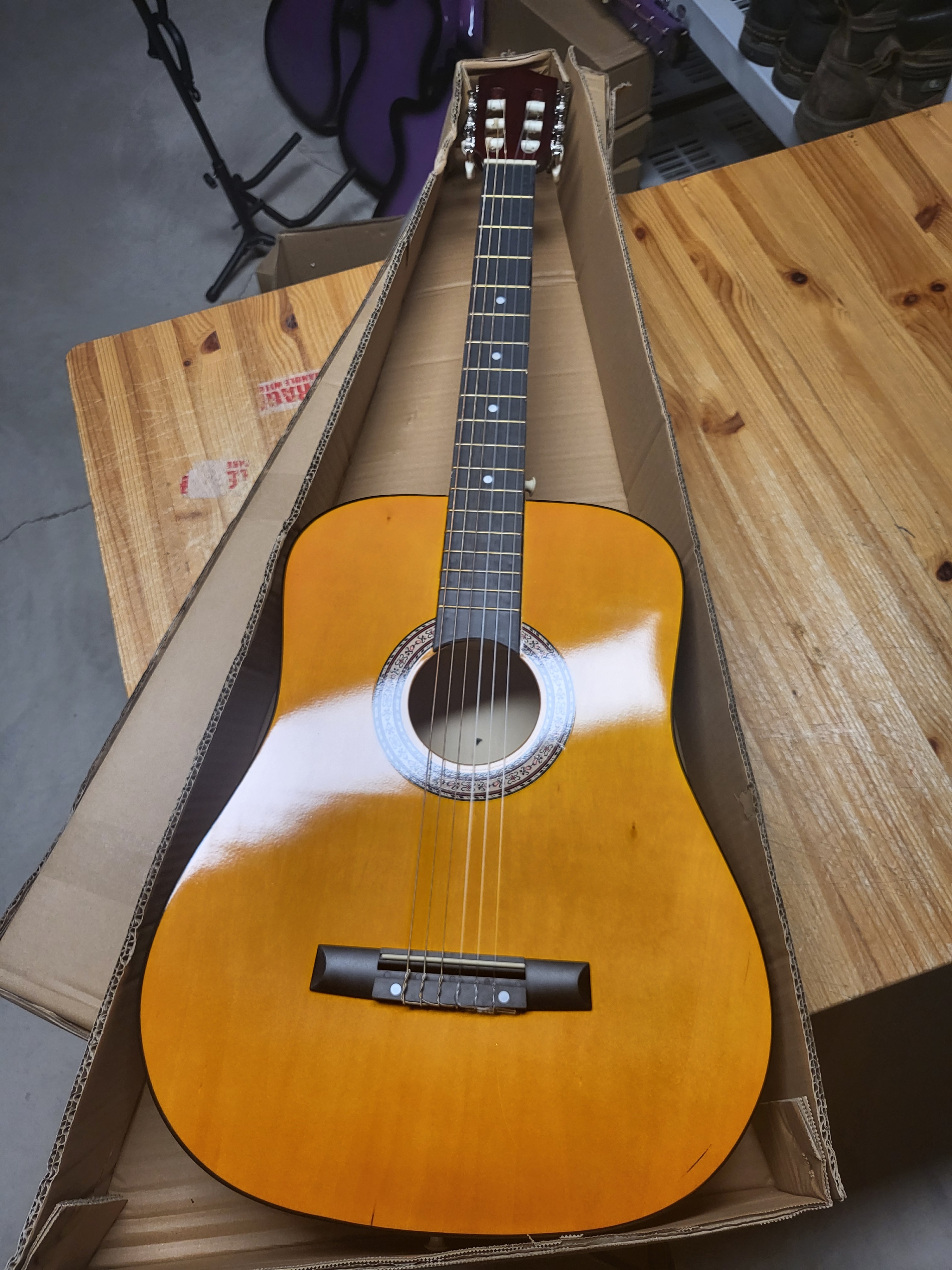 Brand New 38" Classical Guitar – Nylon Strings + Bag & Picks