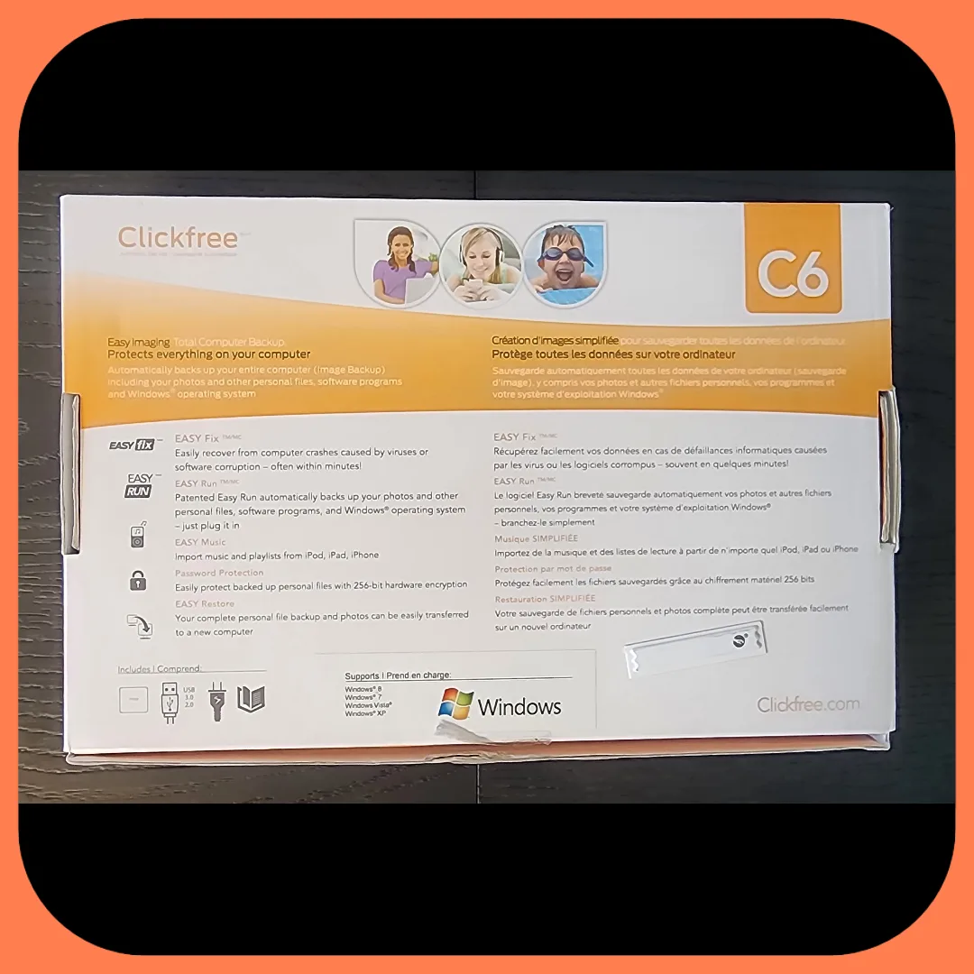 Clickfree C6 External Hard Drive 2TB image indicator(5)