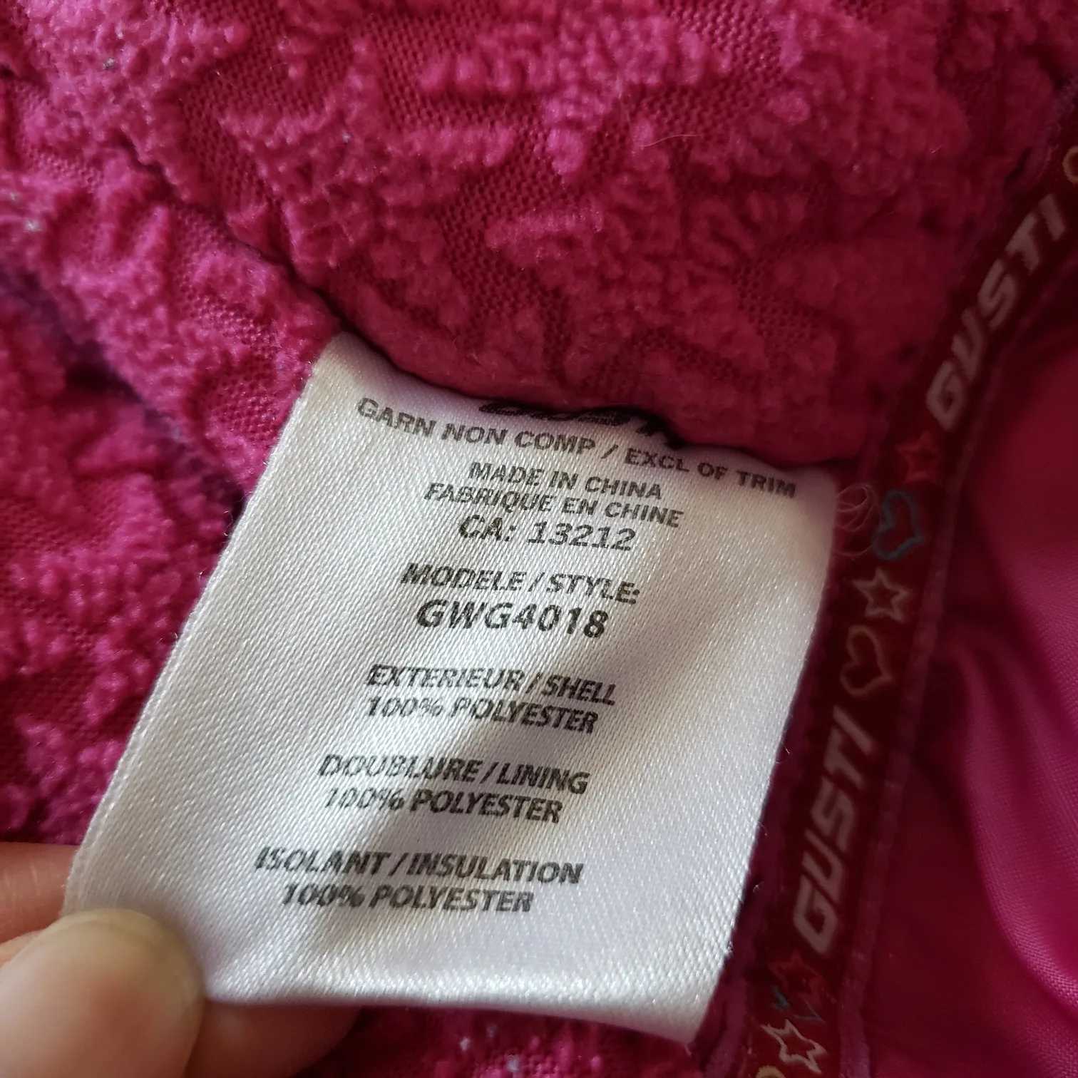 Girl’s Gusti Winter Jacket – Size 112 image indicator(5)