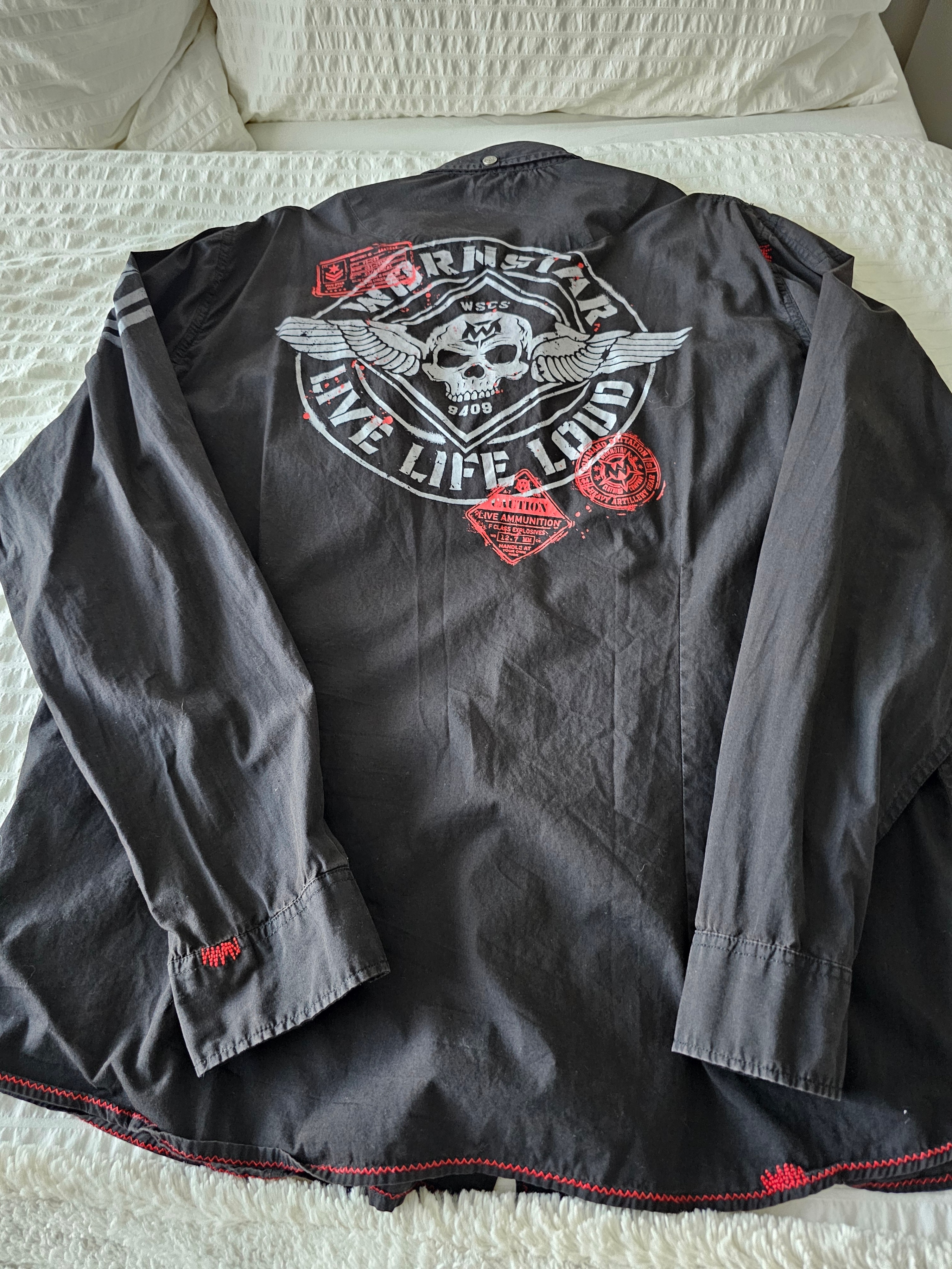 "WORNSTAR"-Live Life Loud-Long Sleeve Work Shirt-XL - photo 2
