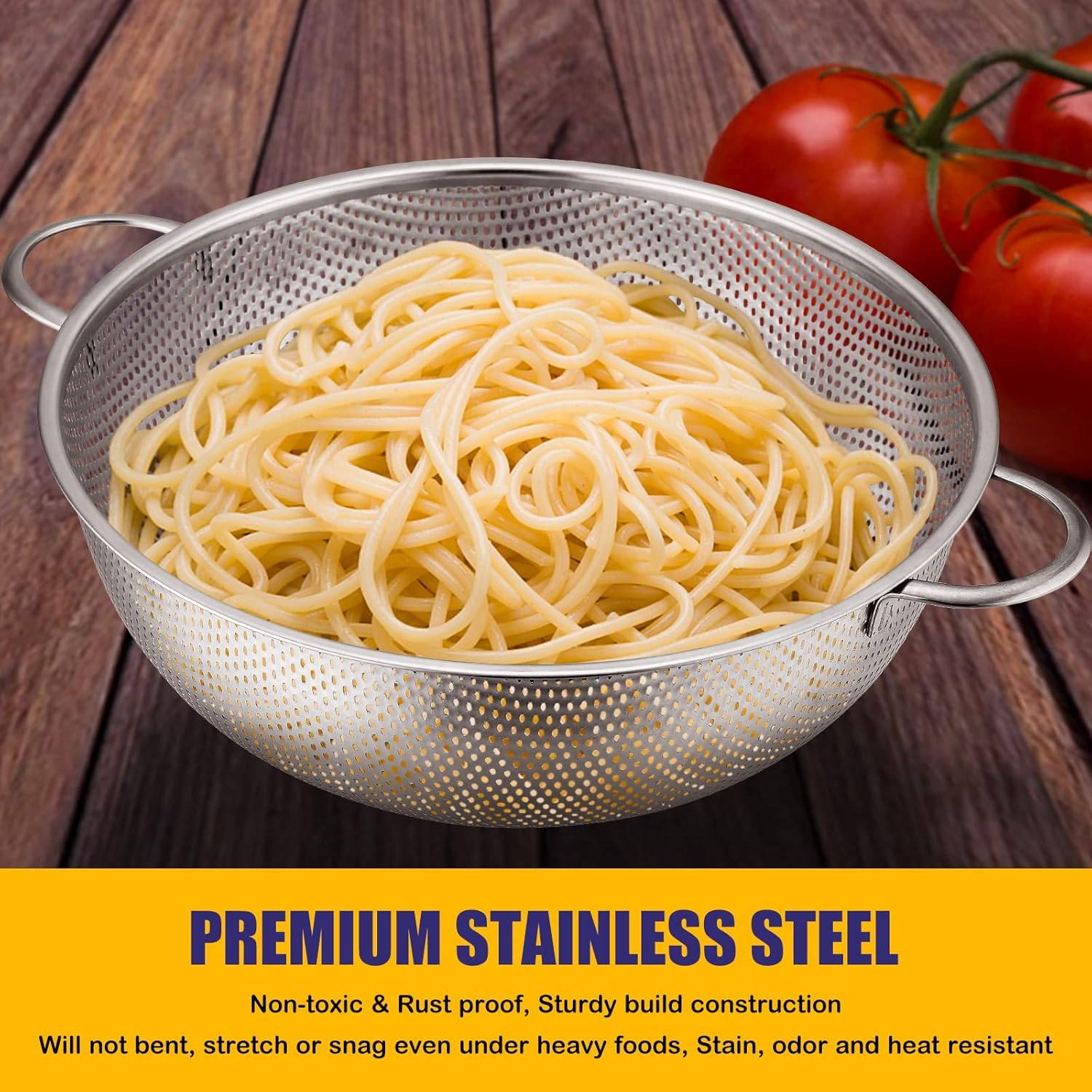 Stainless Steel Colander Set (3pcs) - photo 5