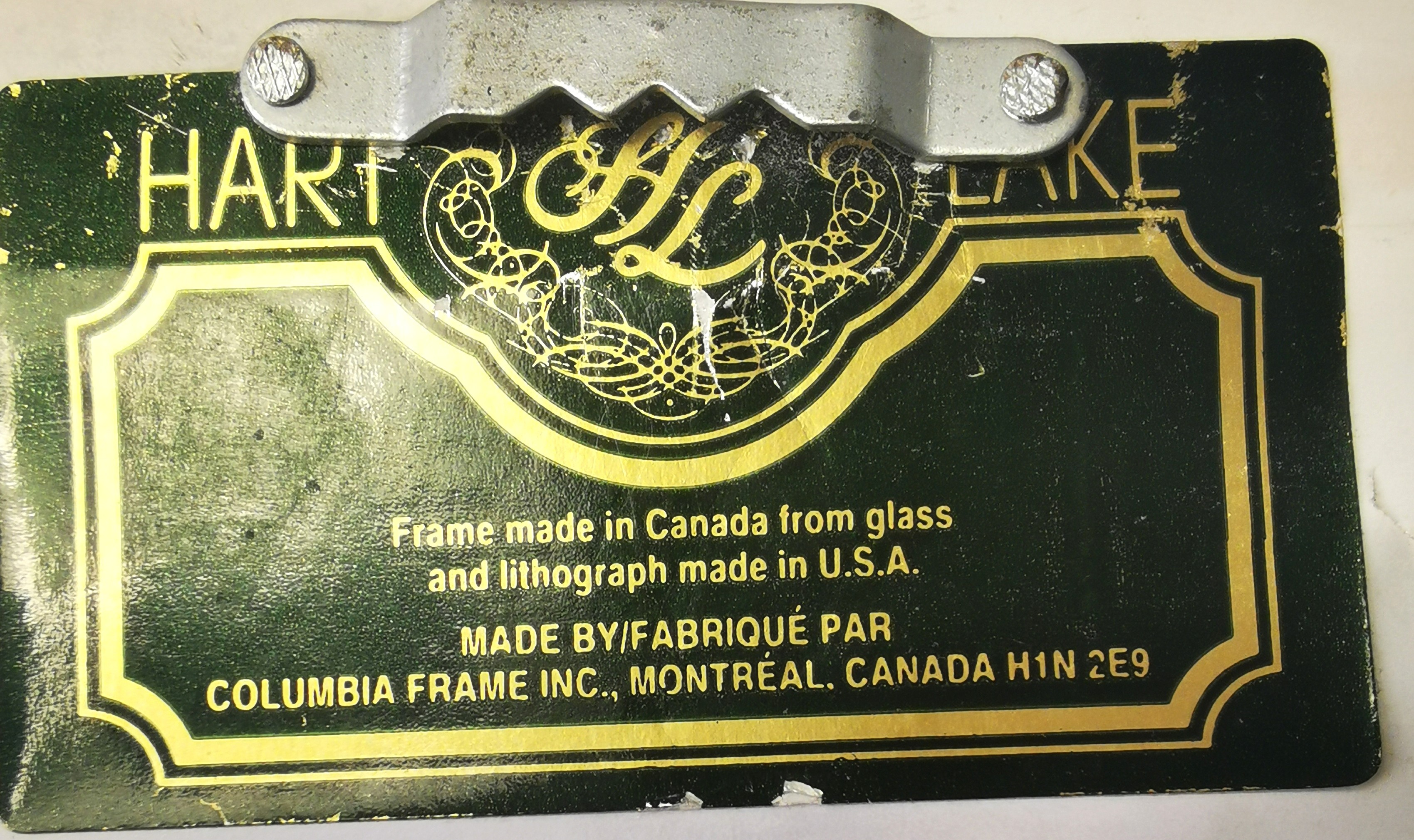Columbia Frame with Handcrafted Glass and Lithograph Elegant - photo 5