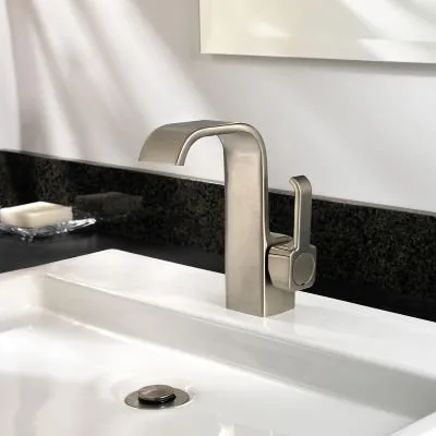 Pfister Skye Single Control Bathroom Faucet Brushed Nickel image indicator(2)