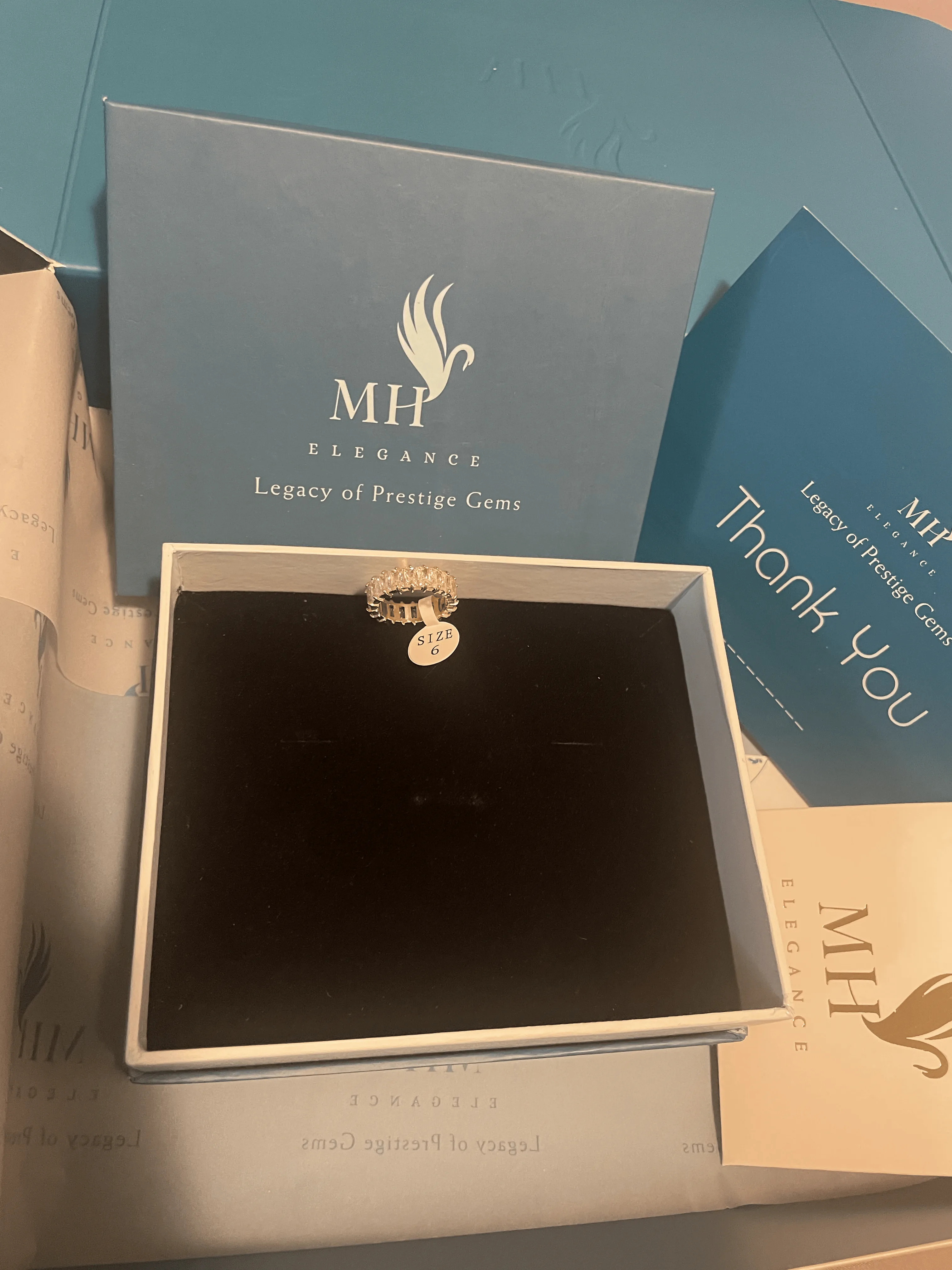 14k Gold Plated Marquise Cut Zircon Ring | Size 6 (US) image indicator(3)