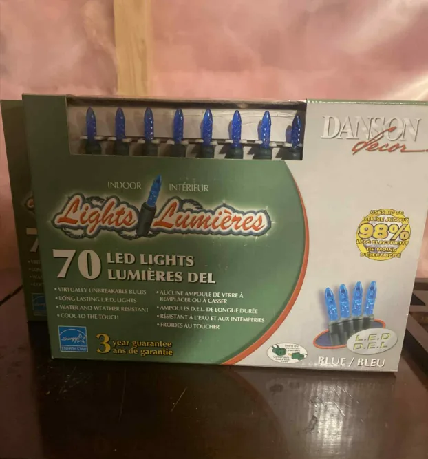 Danson Blue LED Indoor Set of 70 Christmas Lights thumbnail