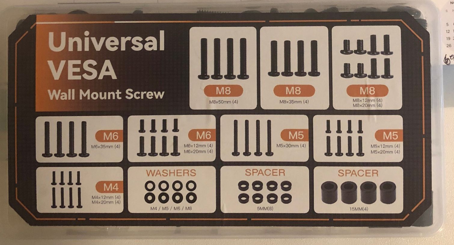 Universal wall mount screw - photo 2