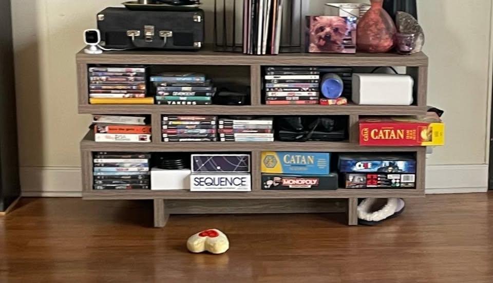 Modern 48" TV Stand – Dark Taupe/Gray