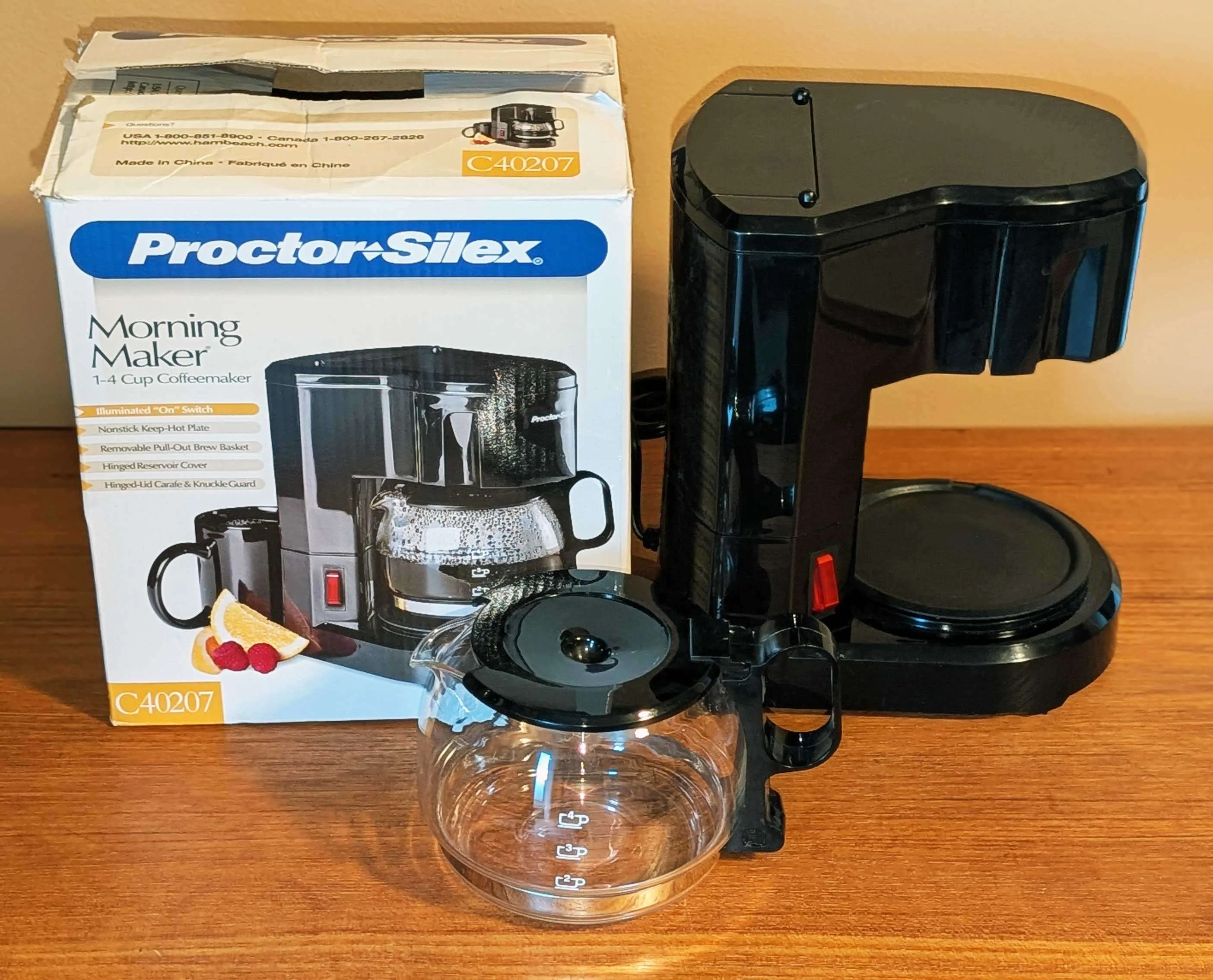 Proctor Silex Morning Maker 1–4 Cup Coffeemaker - Complete image indicator(3)