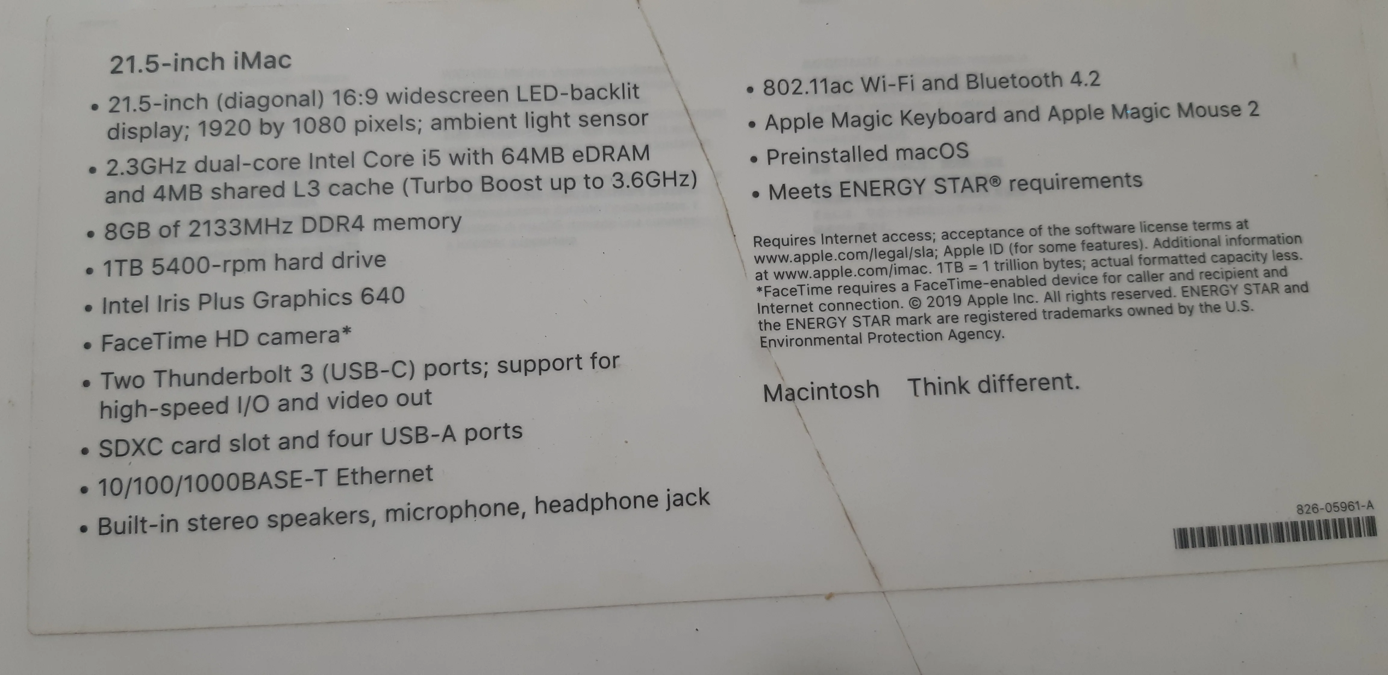21.5 iMac for sale. image indicator(2)