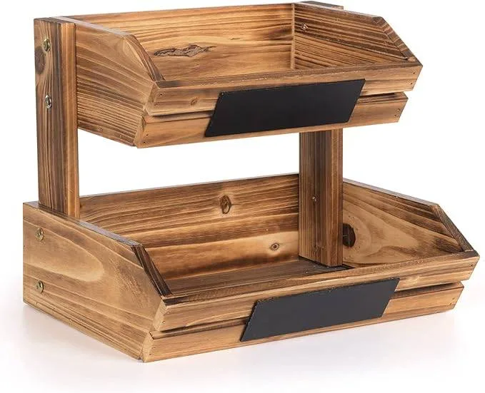 2-Tier Basket Organizer - Great for Snacks, Produce, or Pantry