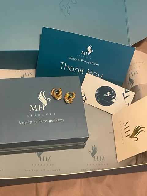 14k Gold Plated Luxe Zircon Hoops image indicator(3)