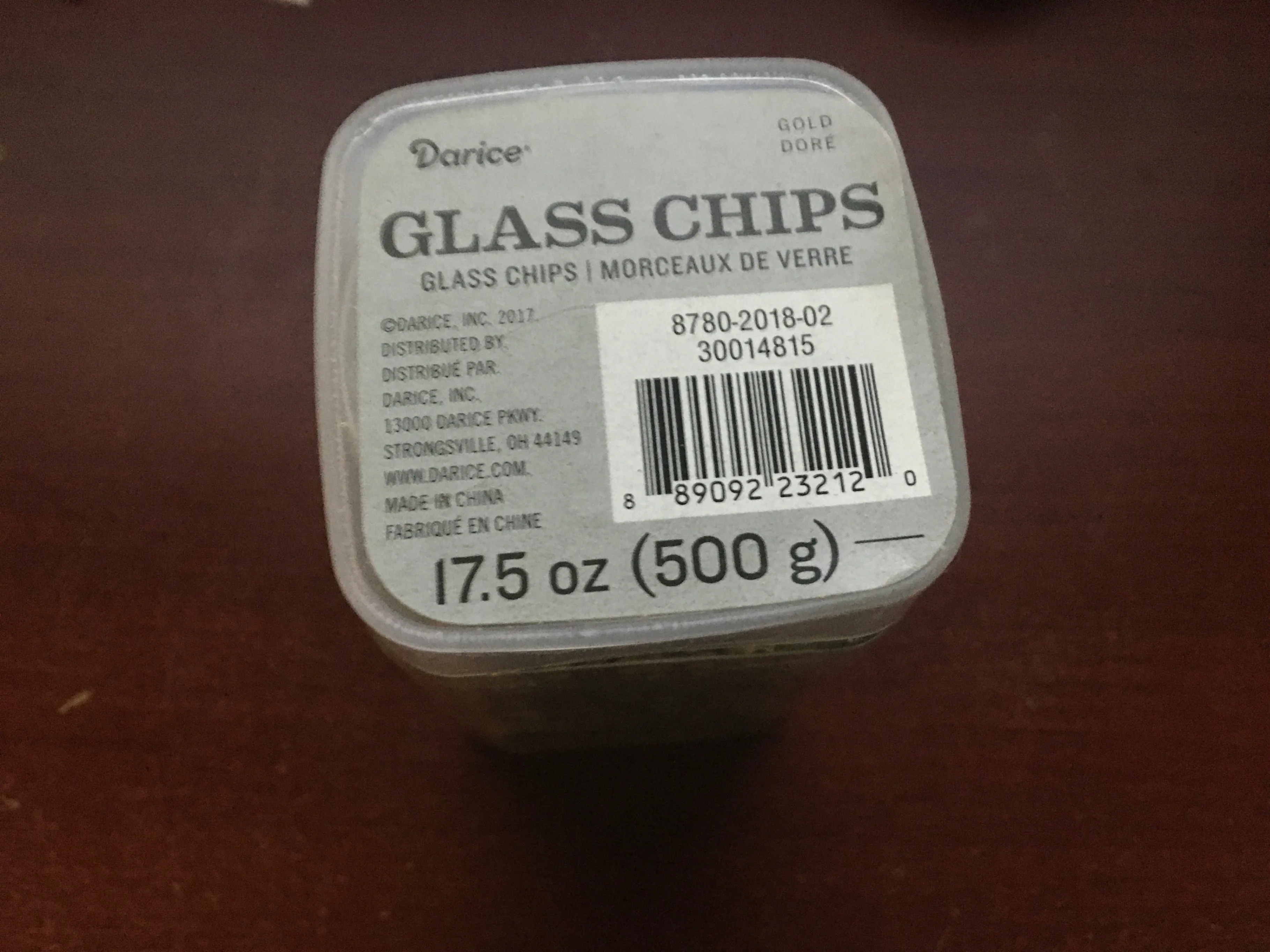 Darice Gold Glass Chips - 17.5 oz