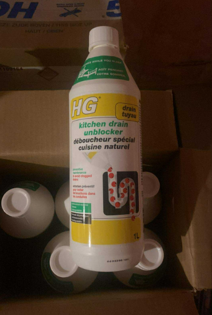 HG Kitchen Drain Unblocker/Unclogger/Cleaners 1L (BULK BOXES) - photo 2