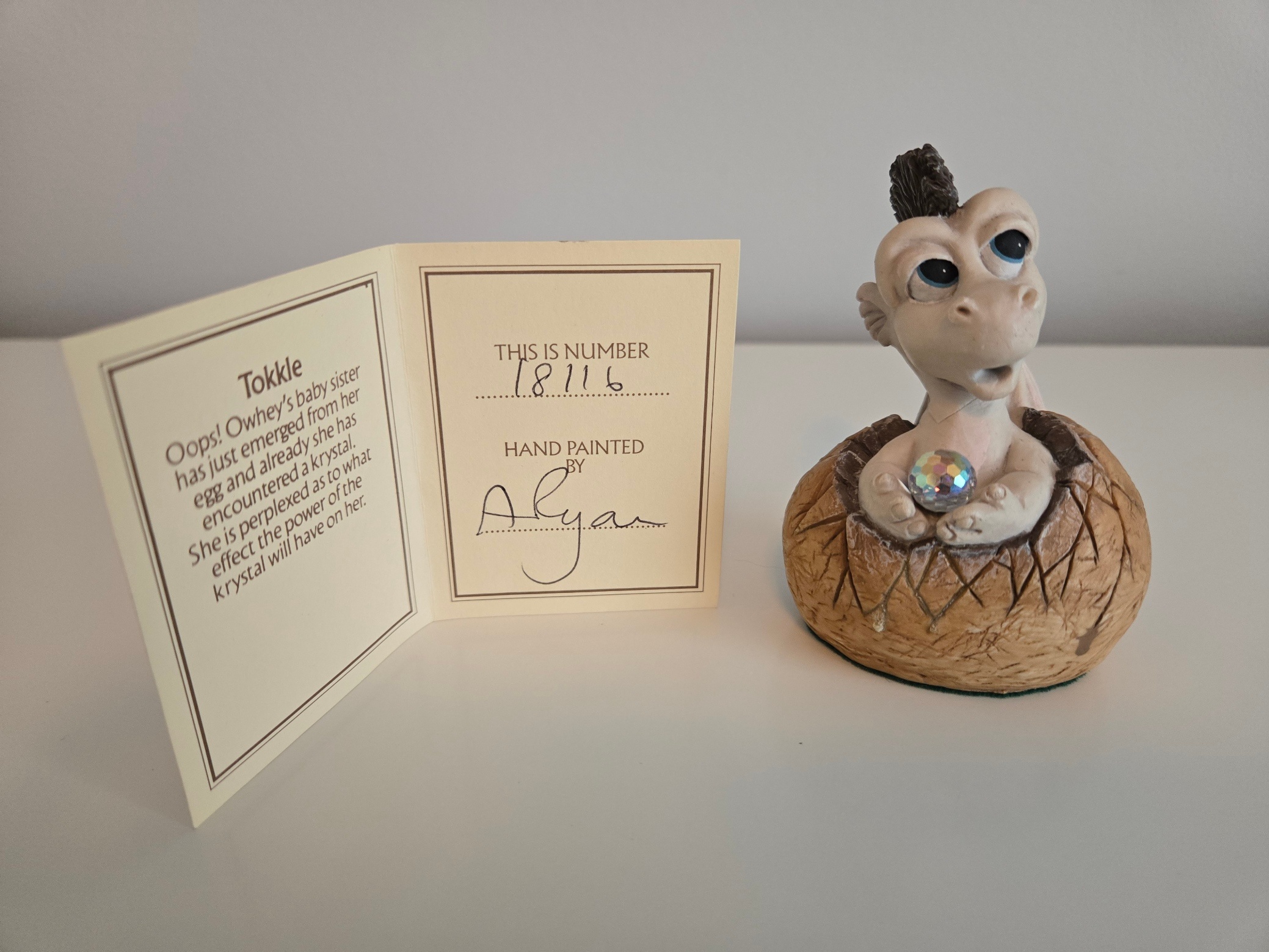 The World Of Krystonia Collectible - Tokkel Baby Dragon