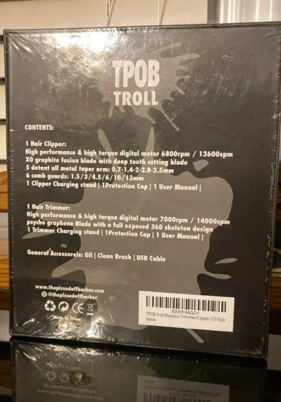 TPOB Troll Blackout Pack - Clipper and Trimmer Combo Set image indicator(2)