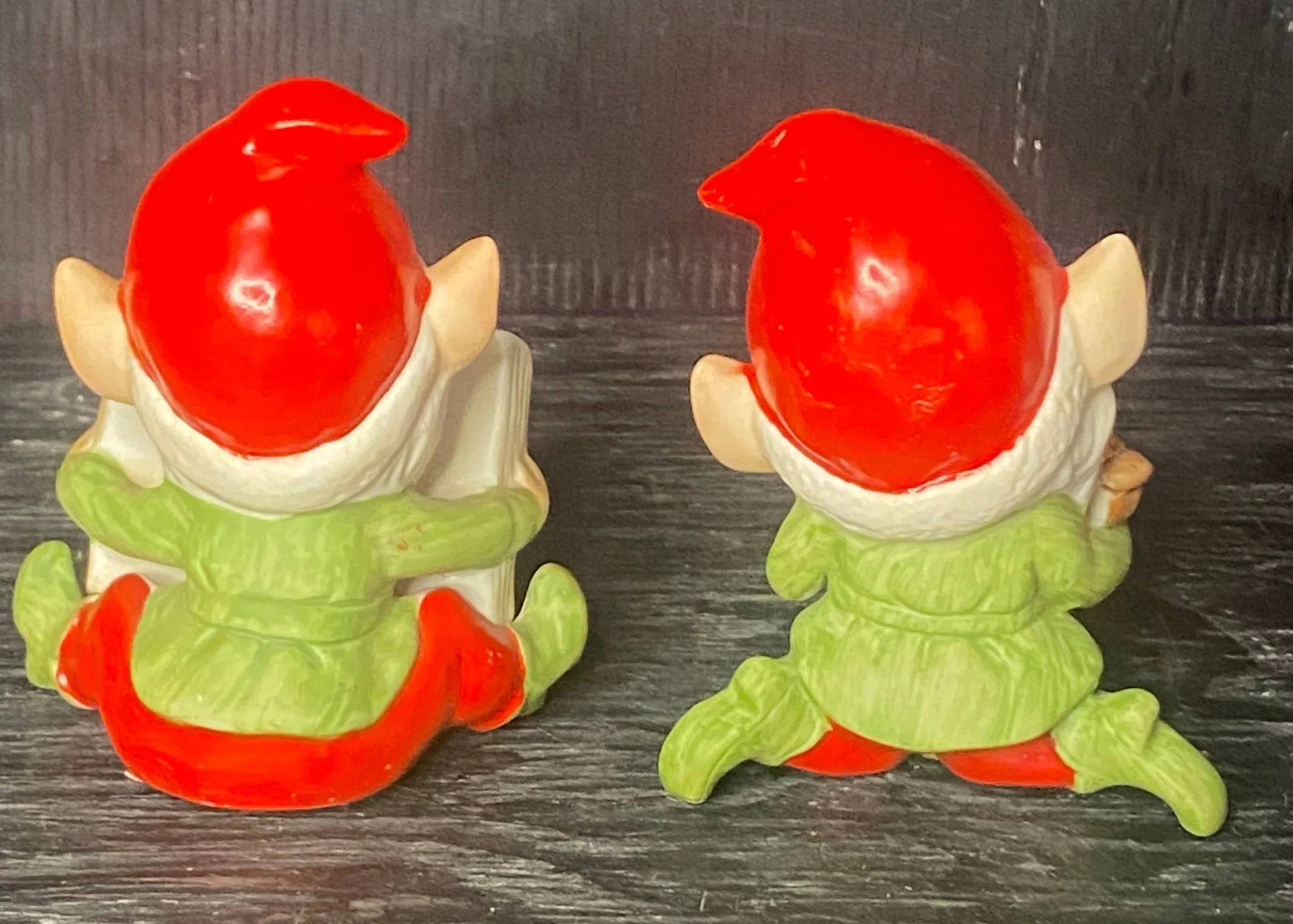 Rare Vintage Homco Elf Christmas Figurines image indicator(2)