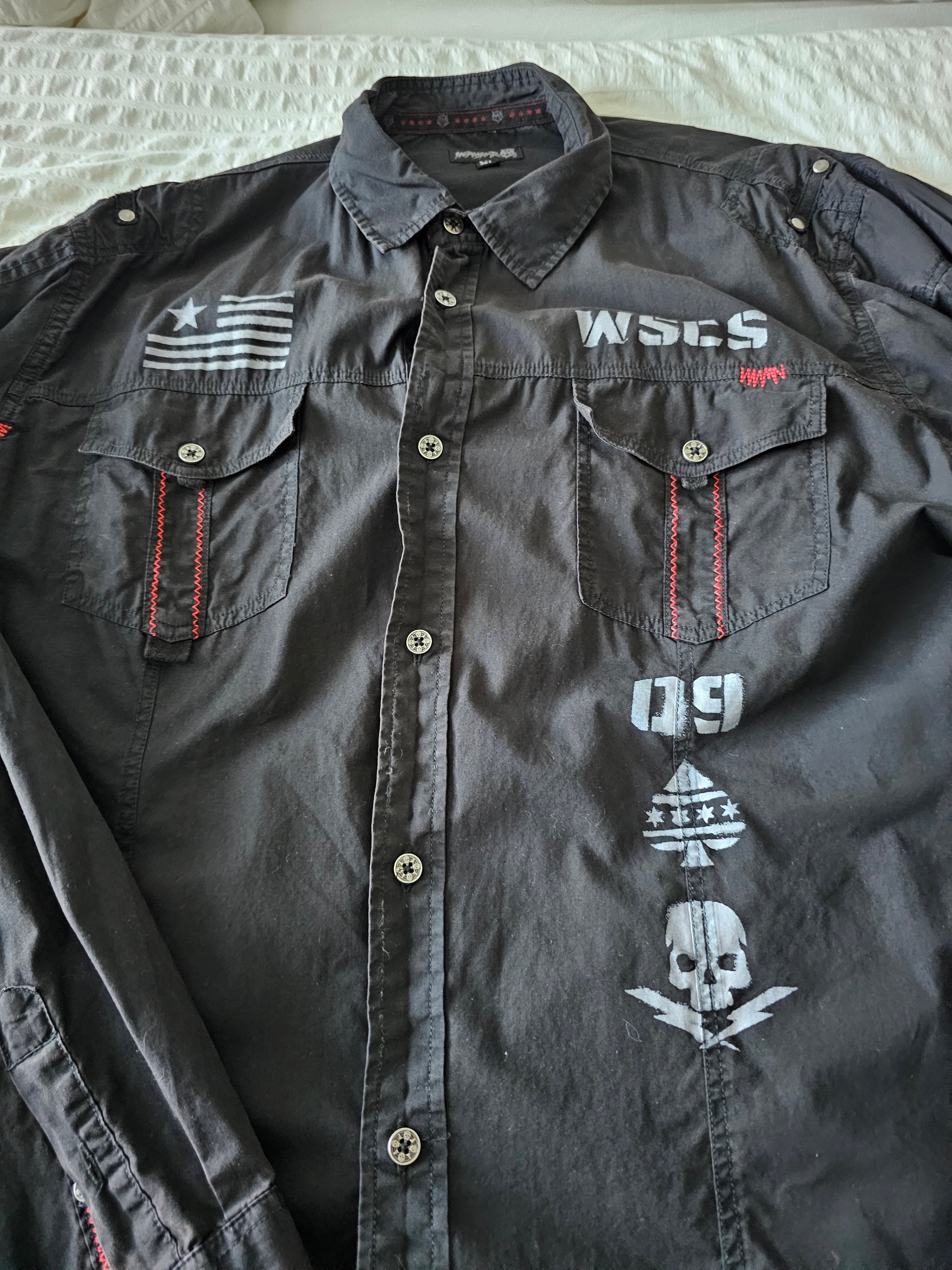"WORNSTAR"-Live Life Loud-Long Sleeve Work Shirt-XL - photo 4