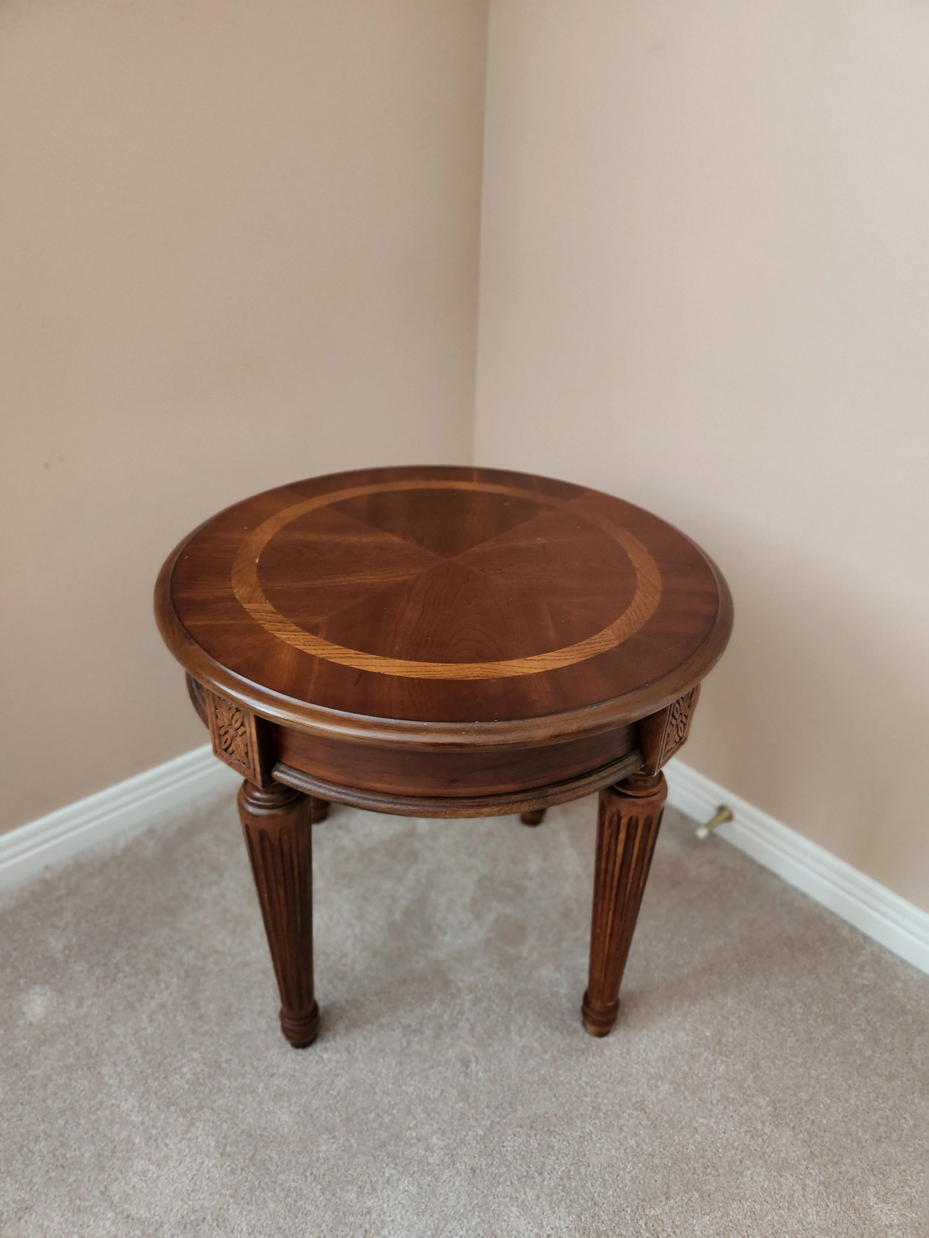 Vintage Wood End Table image indicator(2)