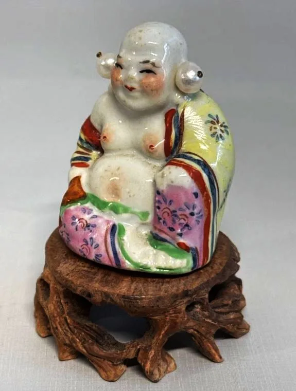 Vintage Porcelain Hand Painted Chinesу Figurine Bottle image indicator(3)