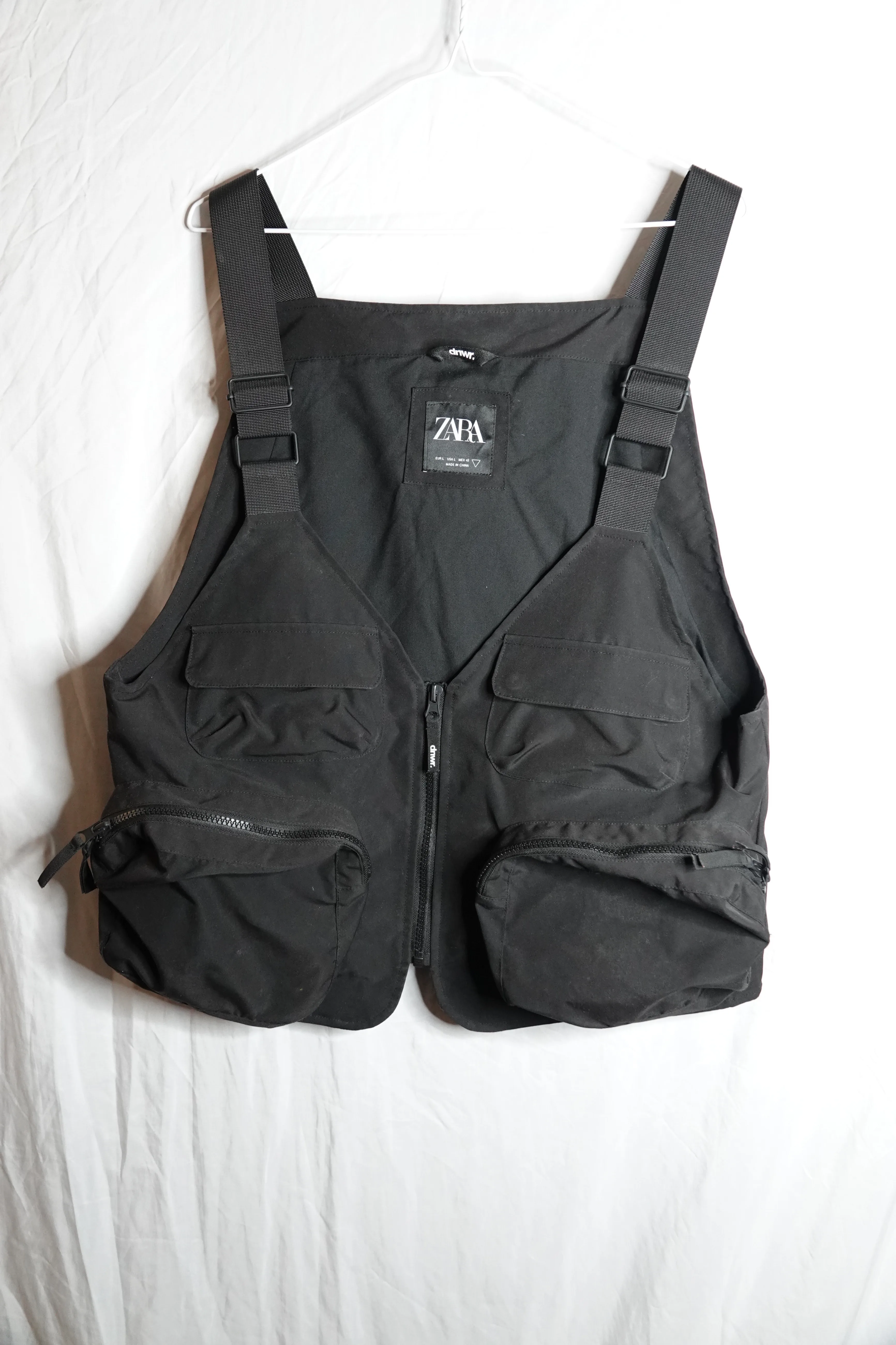 Zara Utility Vest – Black, Size L